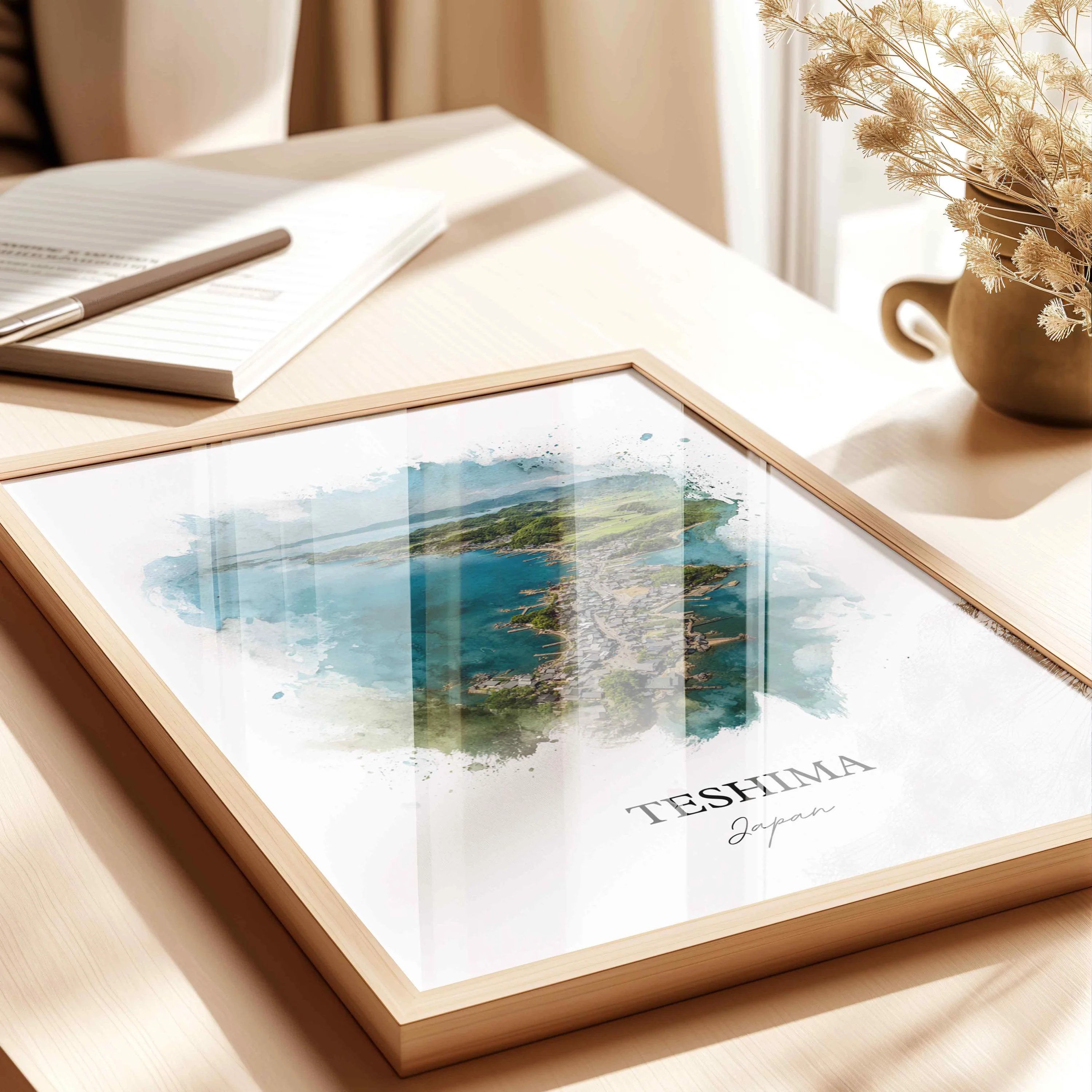Teshima, Japan – Watercolor Art Print - Image 8