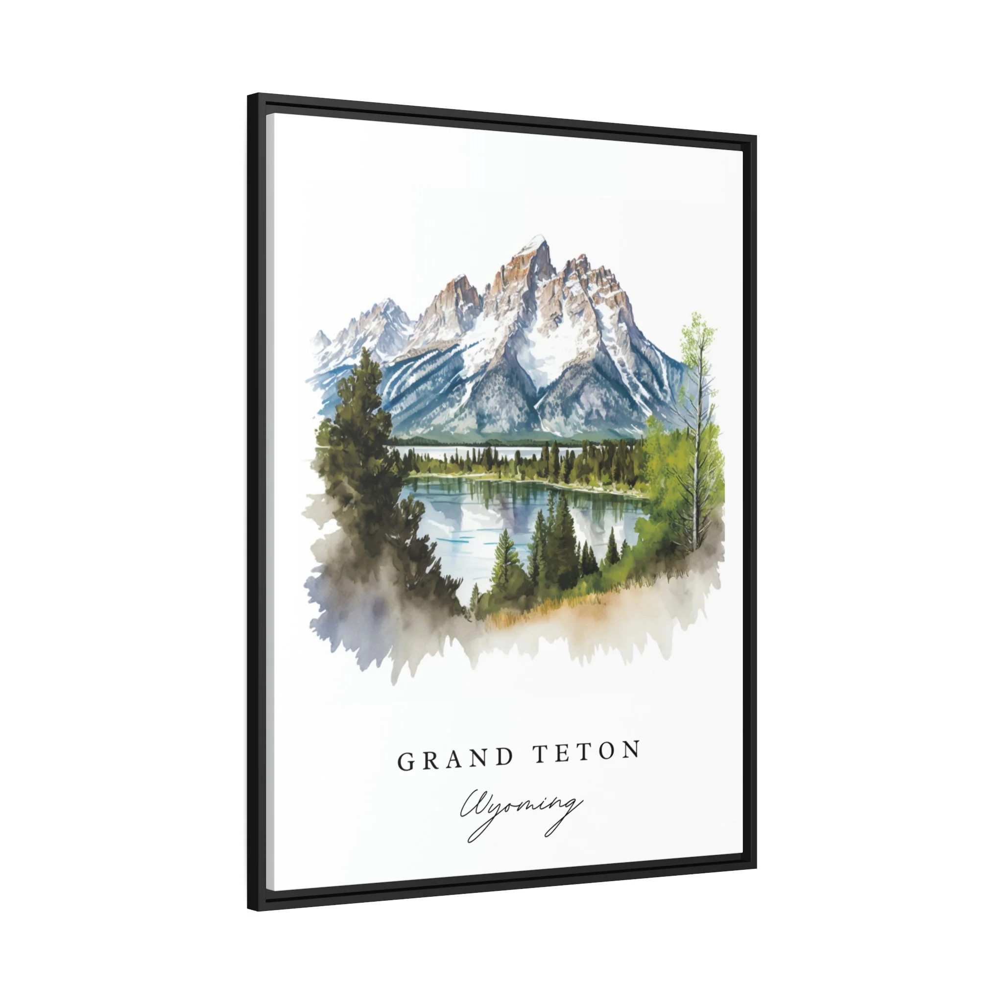 Tetons, Wyoming – Watercolor Art Print - Image 2