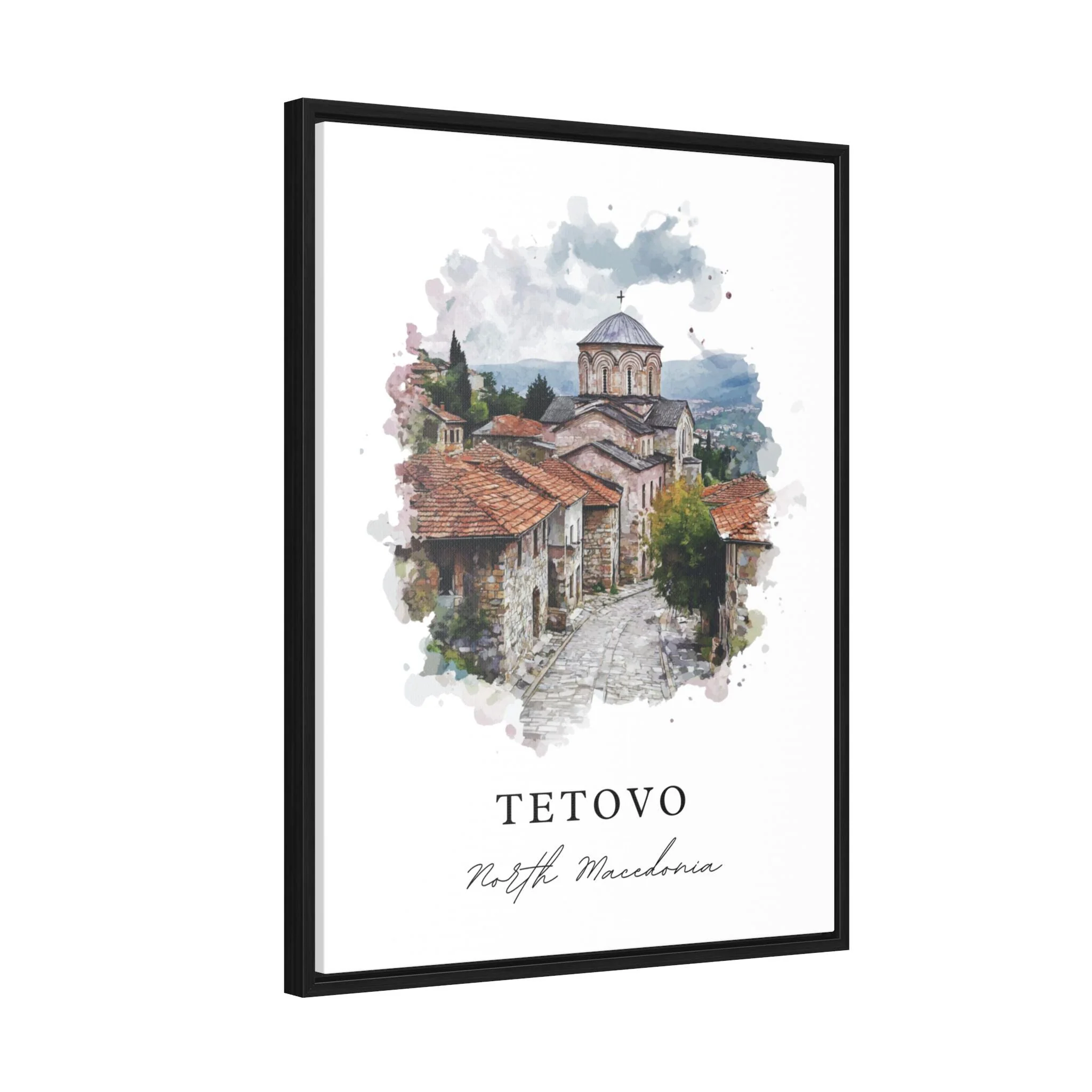 Tetovo, North Macedonia – Watercolor Art Print - Image 3
