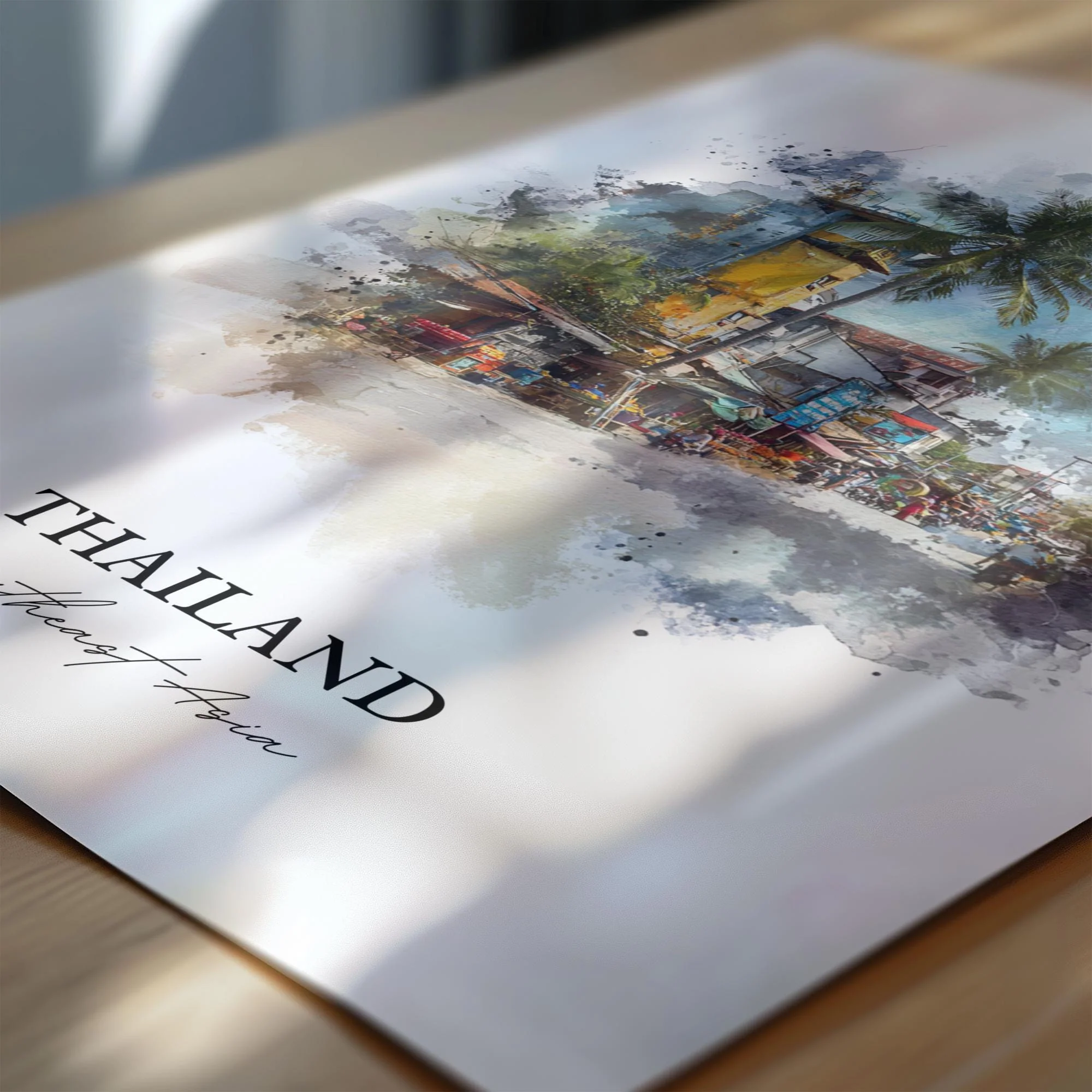 Thailand, Thailand – Watercolor Art Print - Image 2