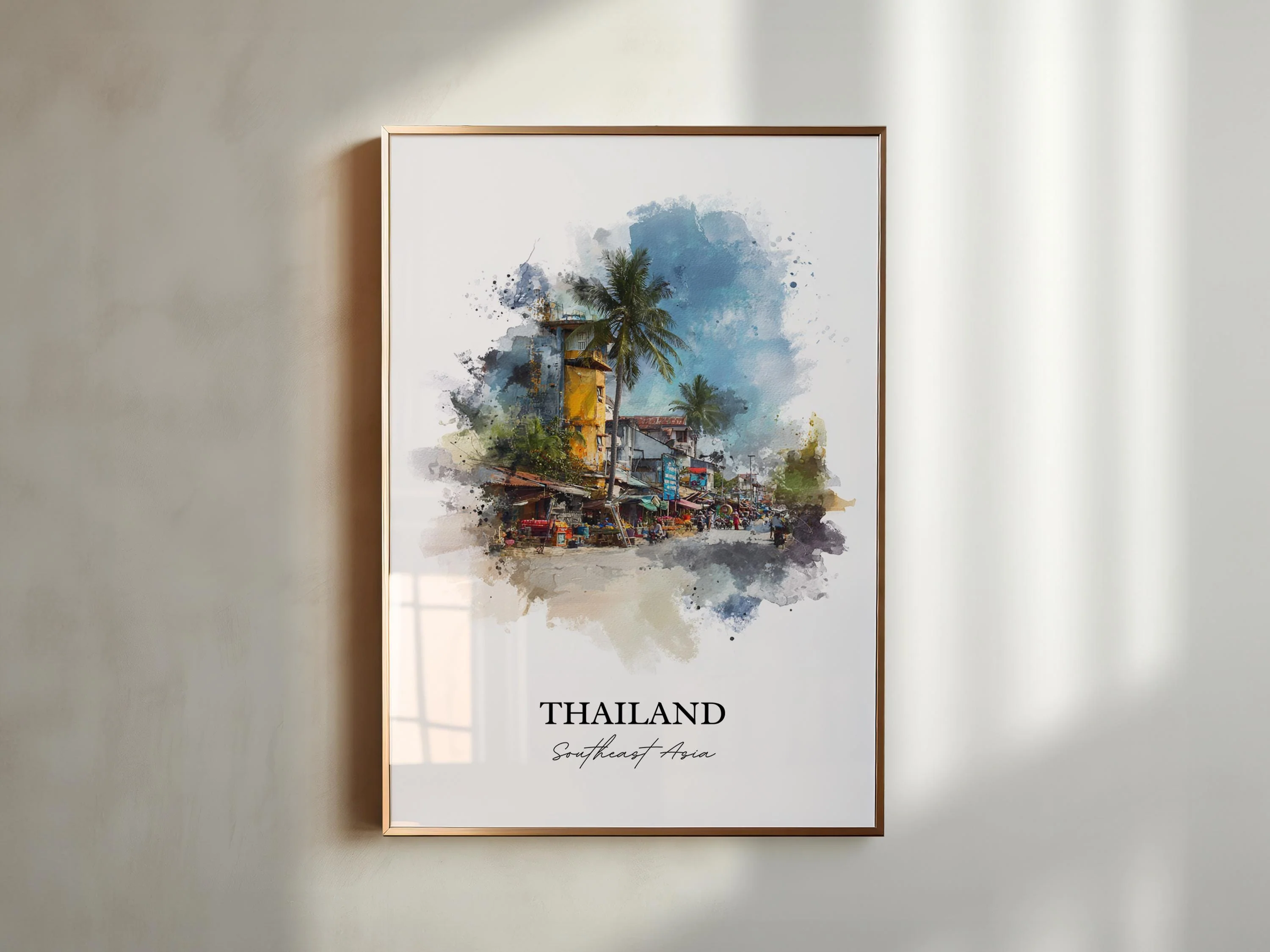 Thailand, Thailand – Watercolor Art Print - Image 3