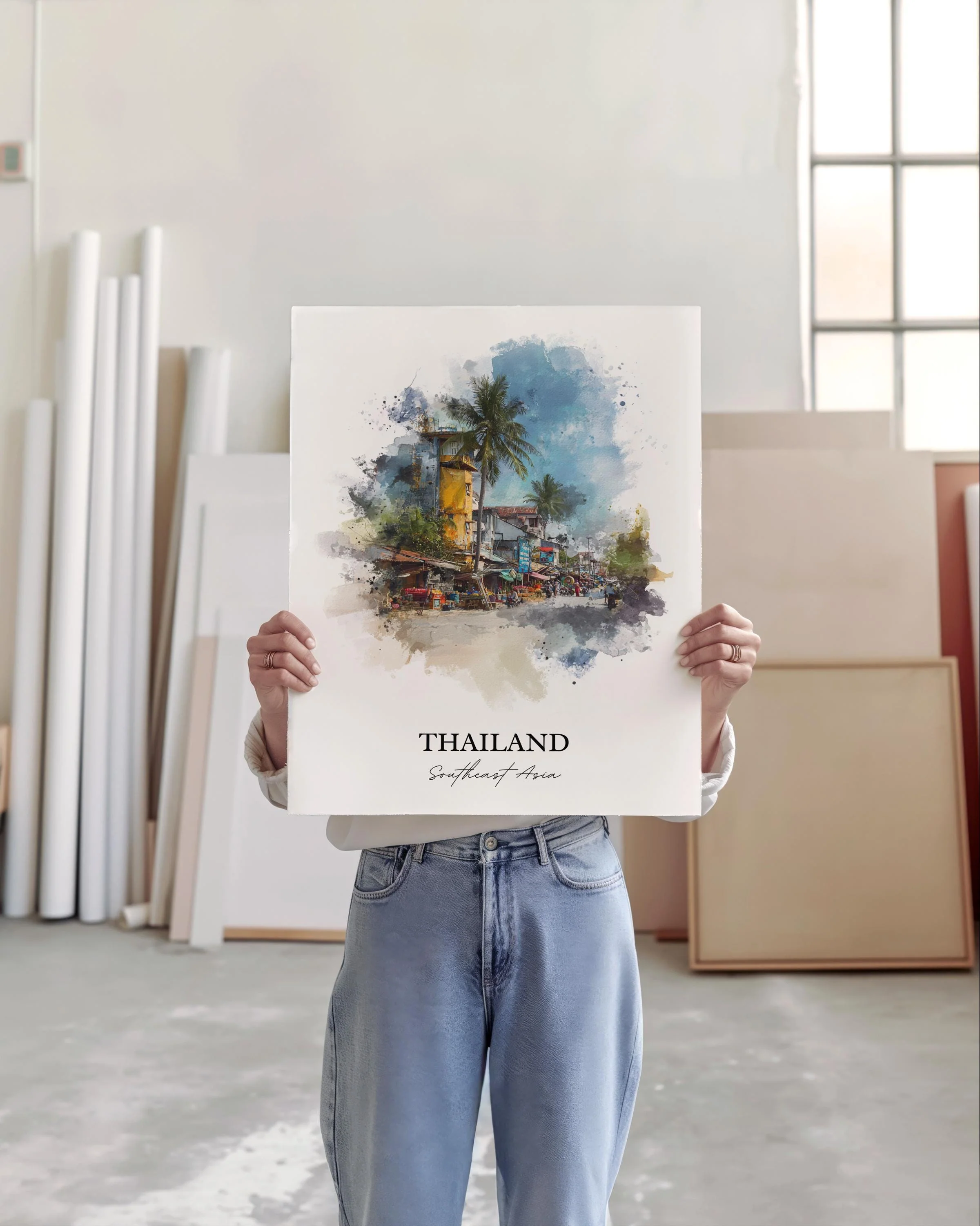 Thailand, Thailand – Watercolor Art Print - Image 5