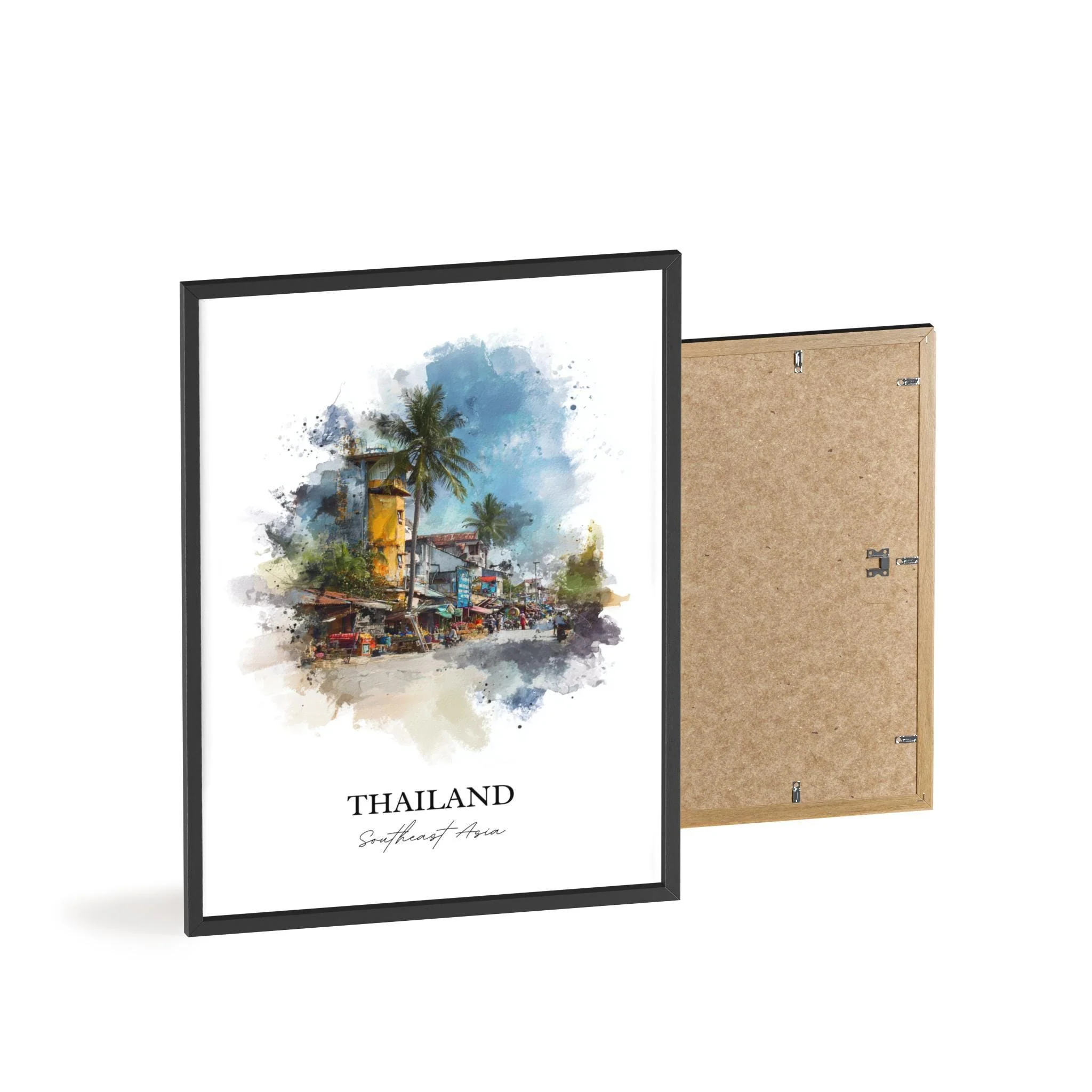 Thailand, Thailand – Watercolor Art Print - Image 8