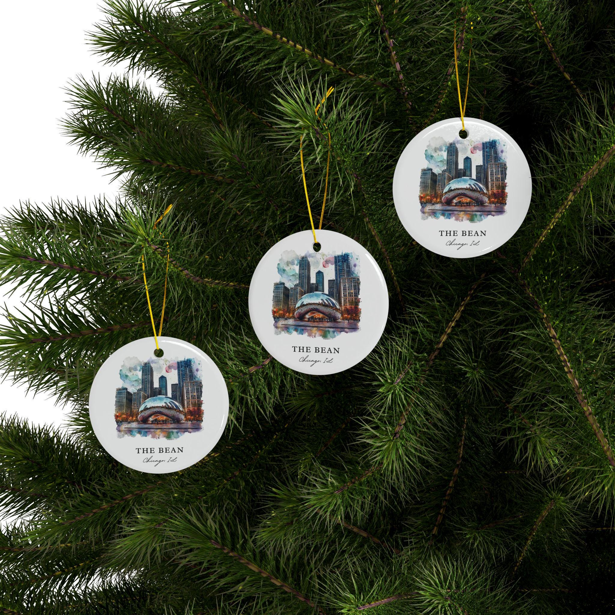 The Bean Chicago Ornament: The Bean Souvenir, Millenium Park Decor, and Authentic Chicago Xmas Gift - Image 4