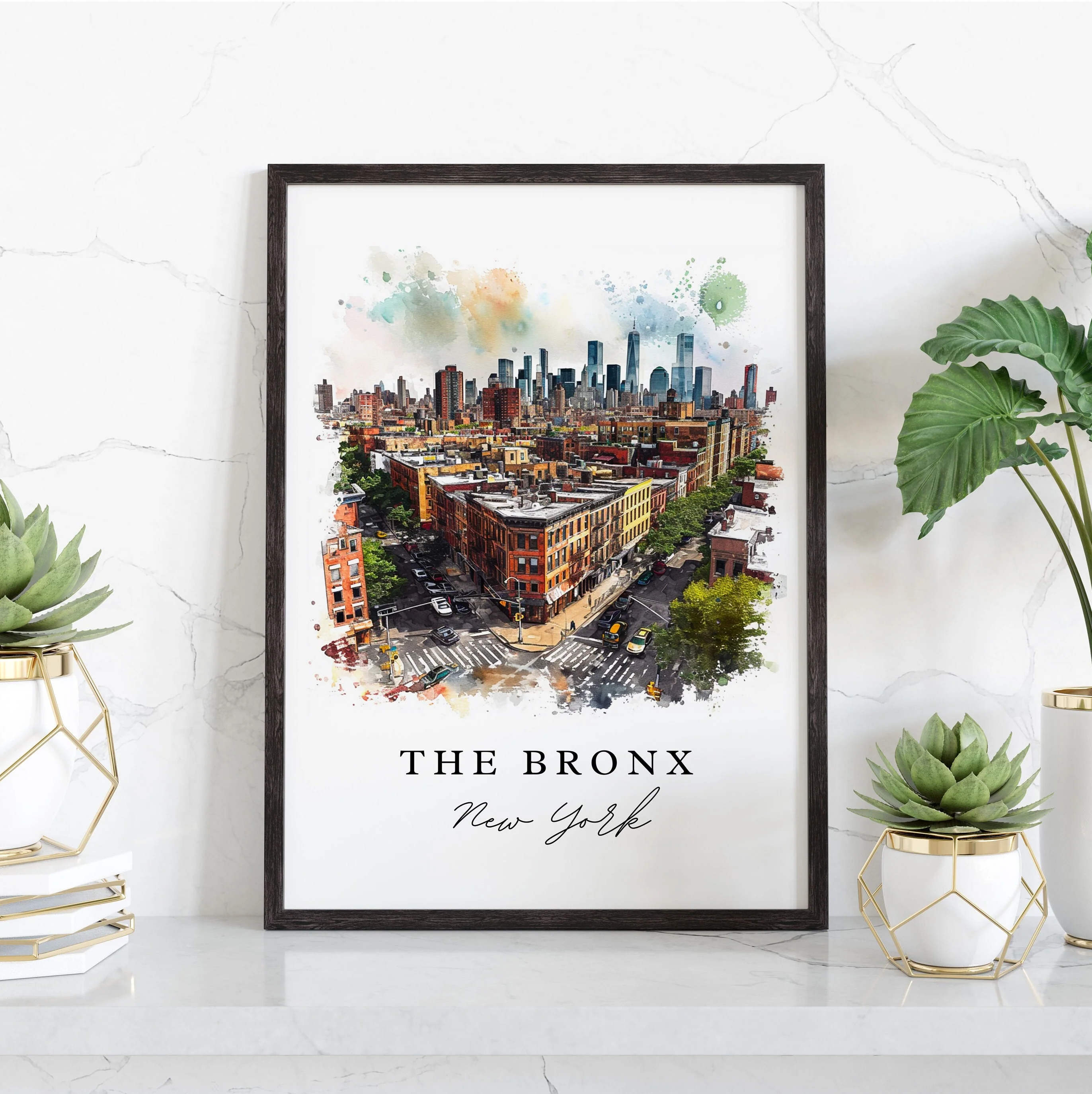 The Bronx, New York – Watercolor Art Print - Image 5