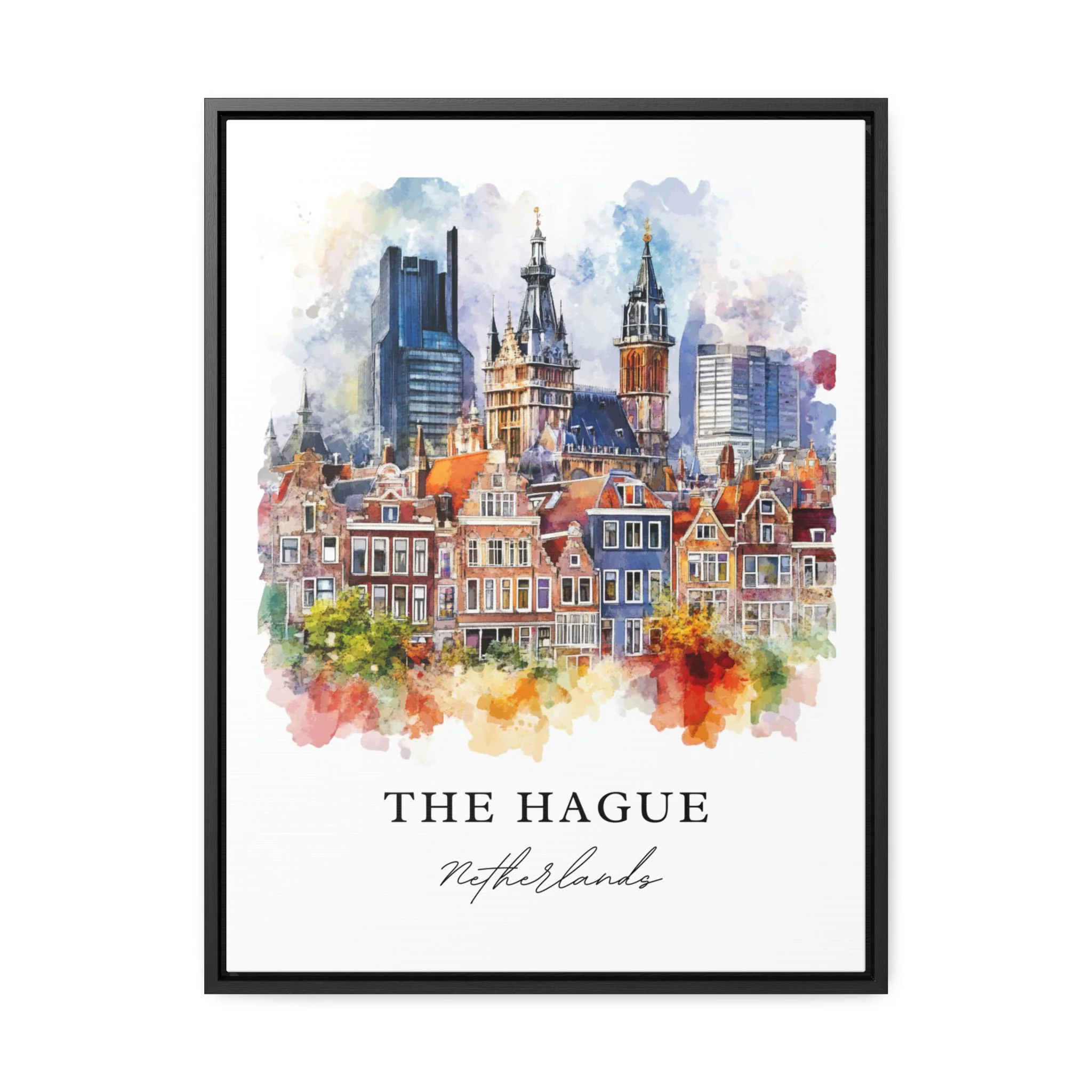 The Hague, Netherlands – Watercolor Art Print - Image 4