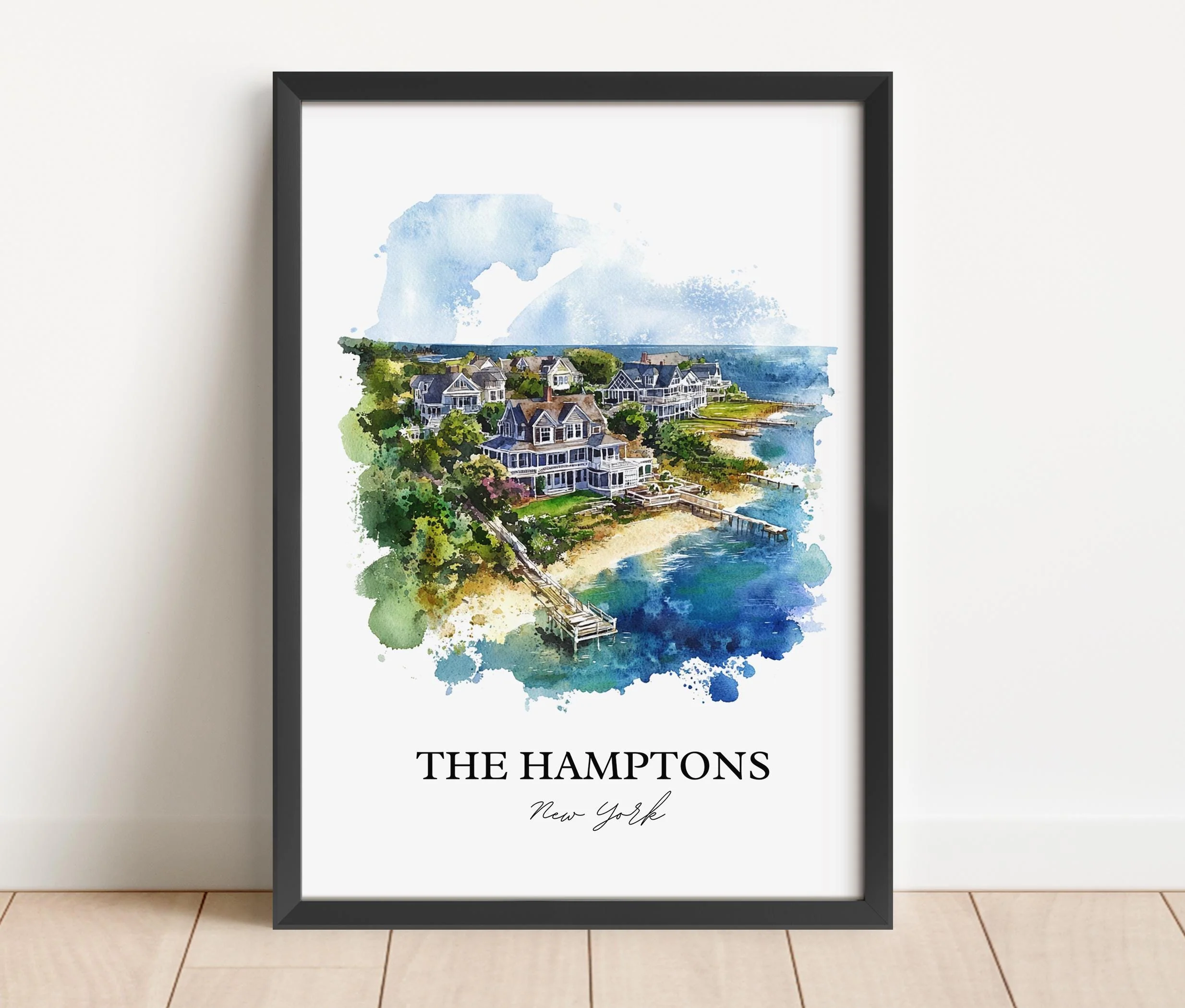 Montauk, USA – Watercolor Art Print - Image 4