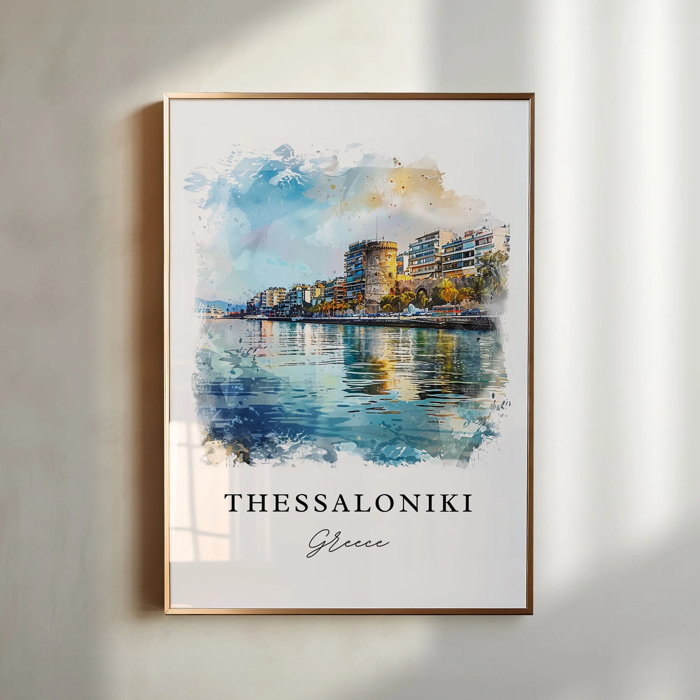 Thessaloniki, Greece – Watercolor Art Print