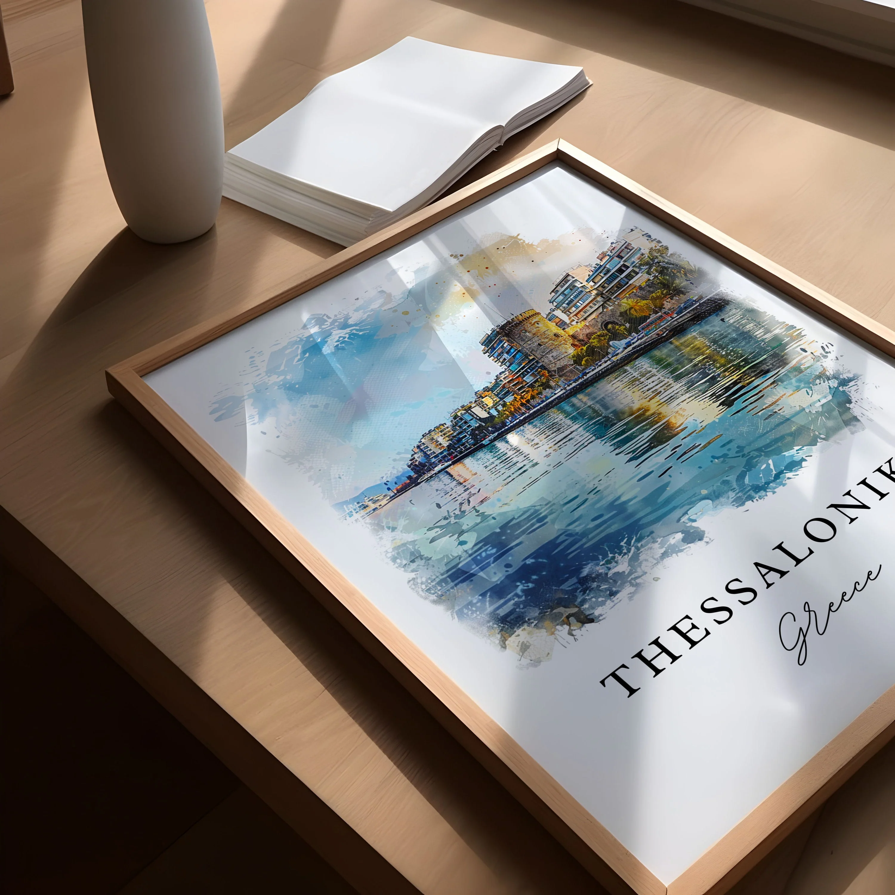 Thessaloniki, Greece – Watercolor Art Print - Image 3