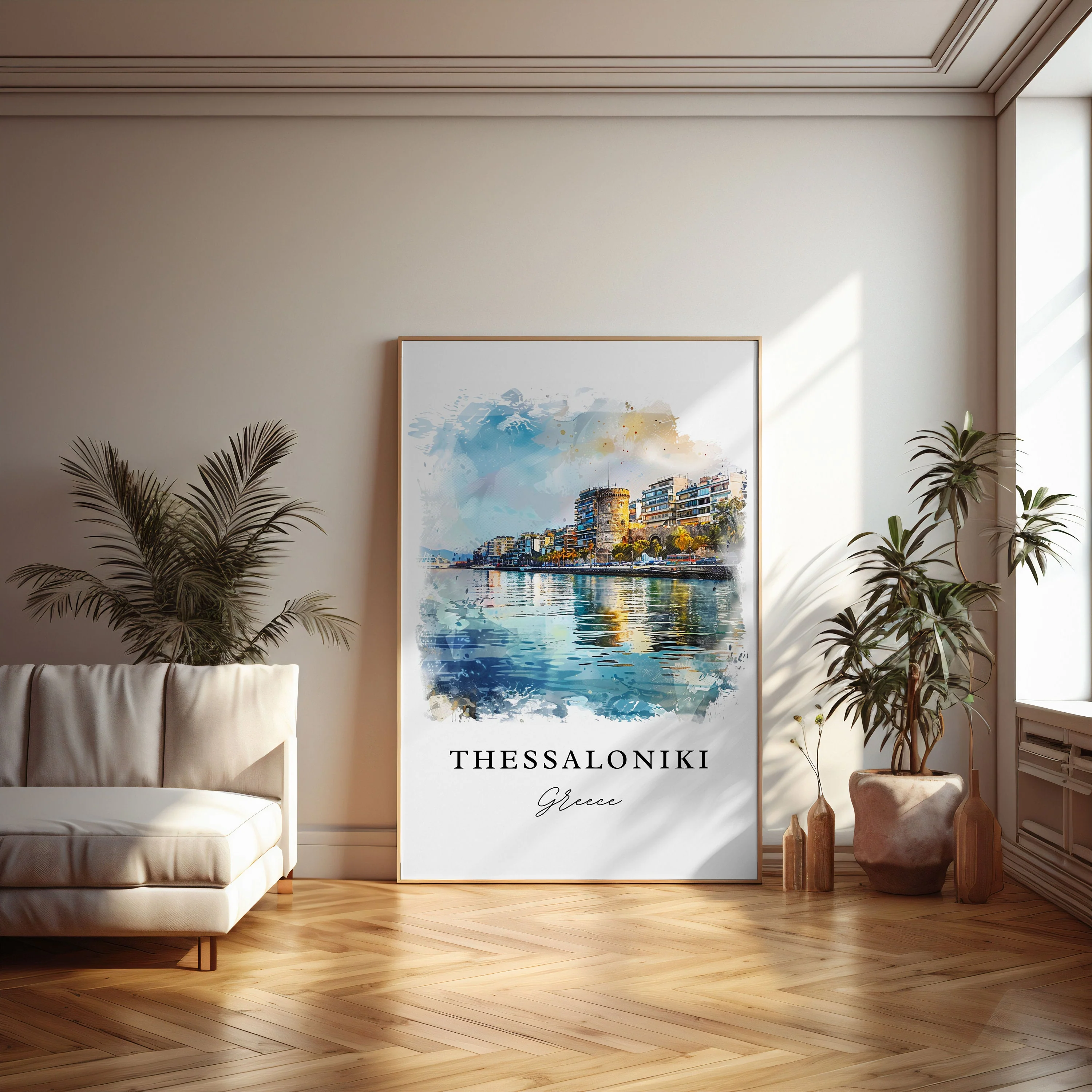 Thessaloniki, Greece – Watercolor Art Print - Image 4