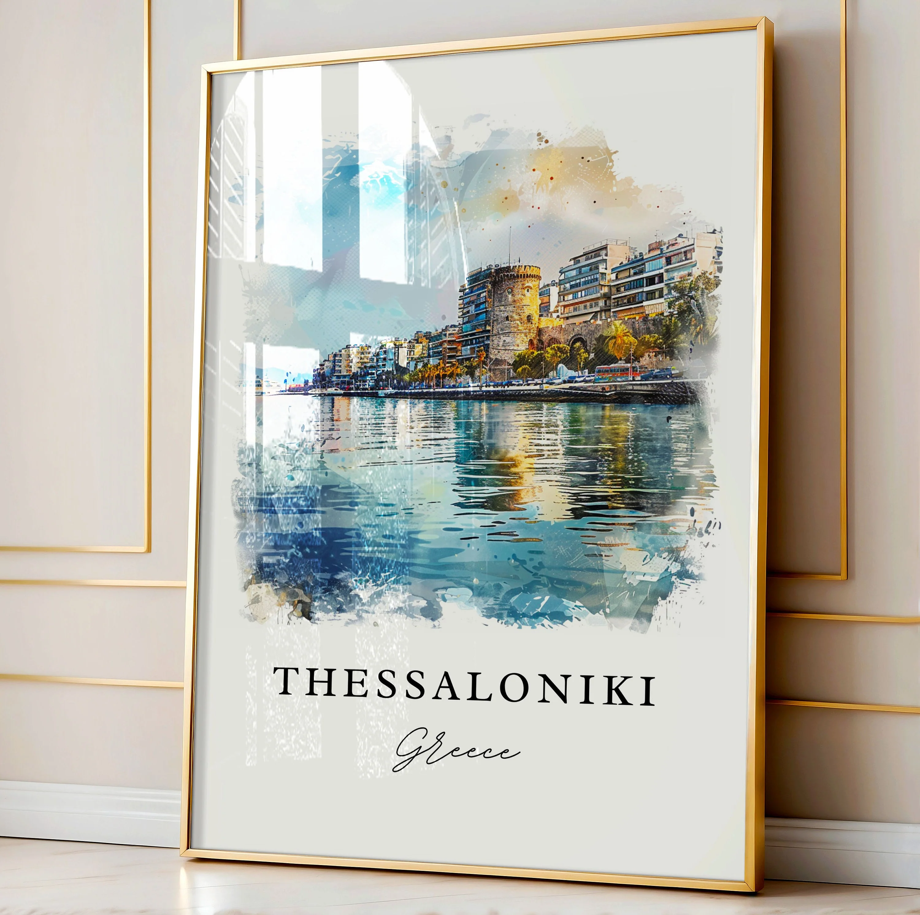 Thessaloniki, Greece – Watercolor Art Print - Image 5