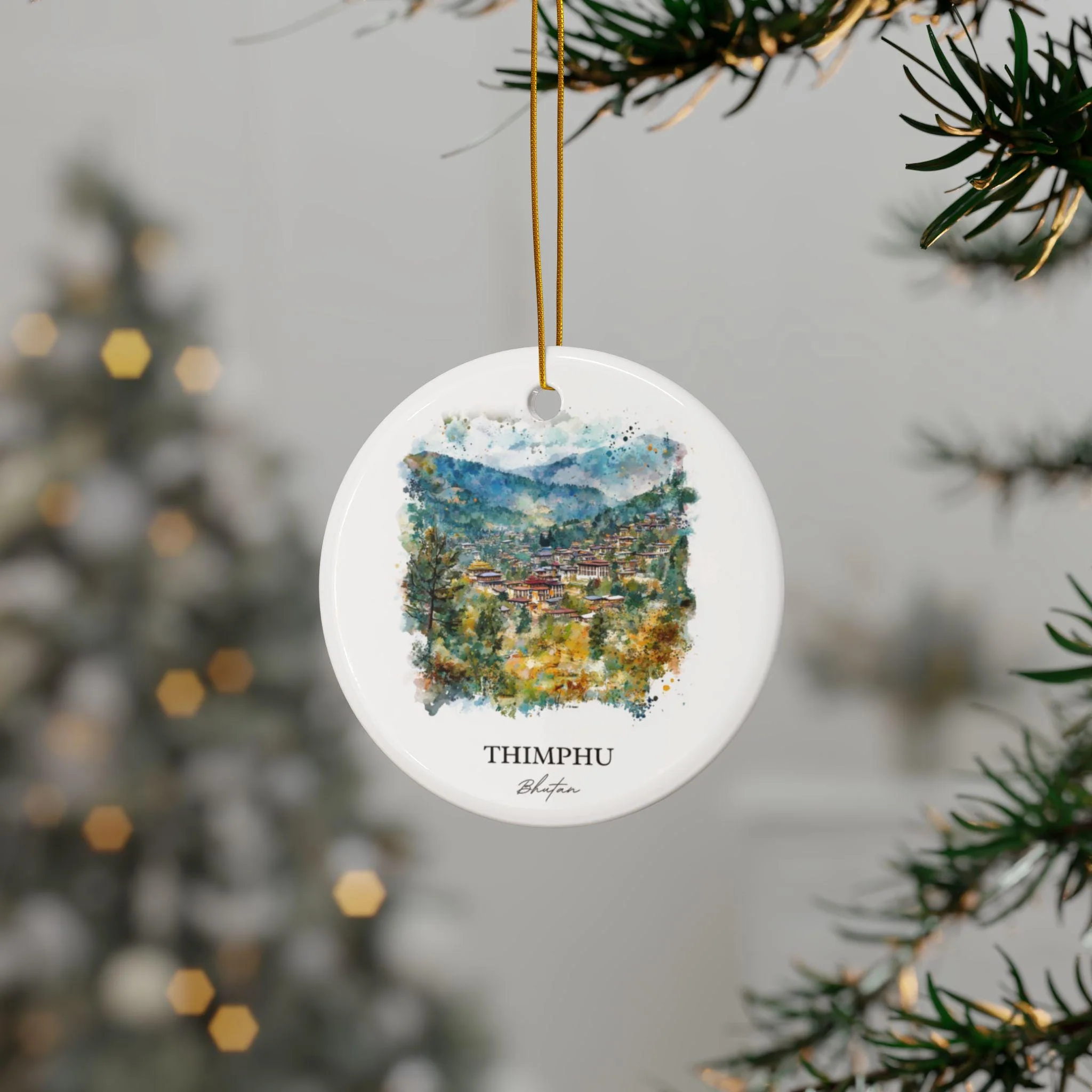 Thimphu Bhutan Ornament: Unique Thimphu Souvenir, Thimphu Xmas Decor, and Authentic Thimphu Bhutan Gift - Image 3