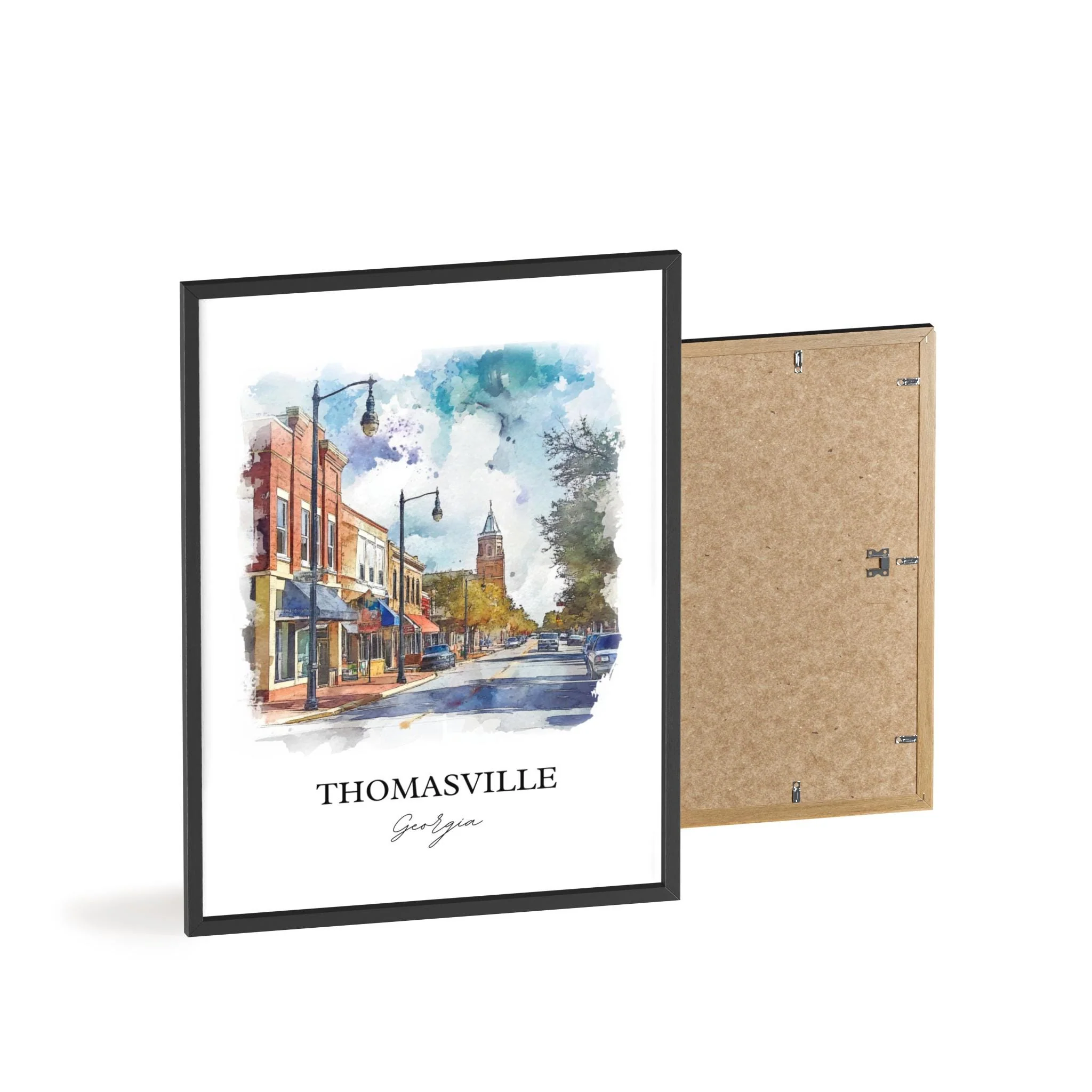 Thomasville, USA – Watercolor Art Print - Image 8