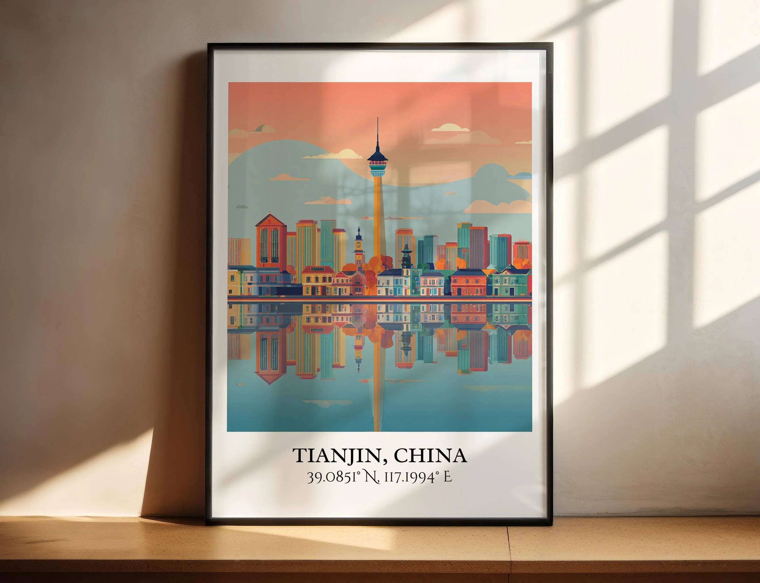 Tianjin, China – Watercolor Art Print - Image 6