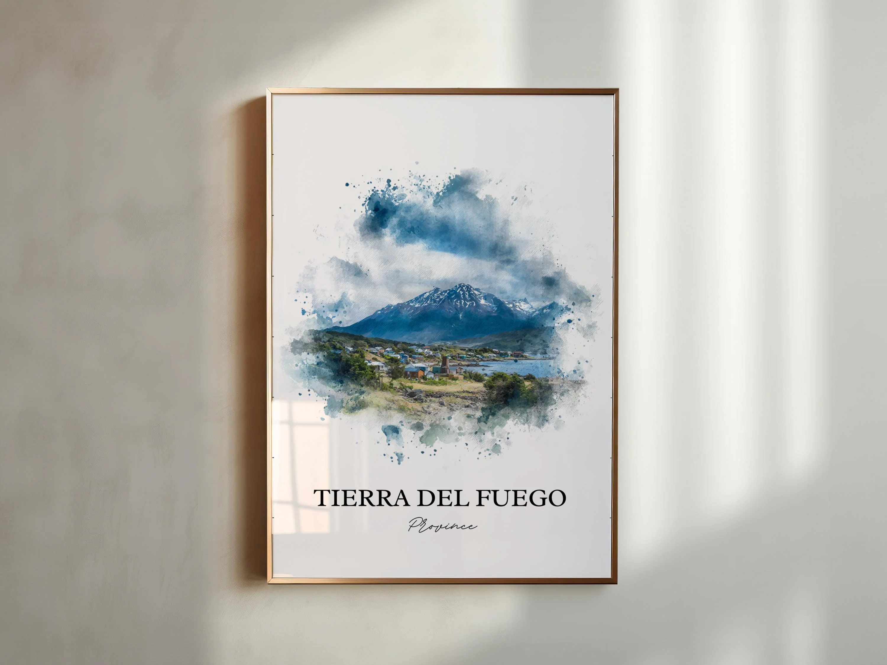 Tierra del Fuego, Chile – Watercolor Art Print - Image 4