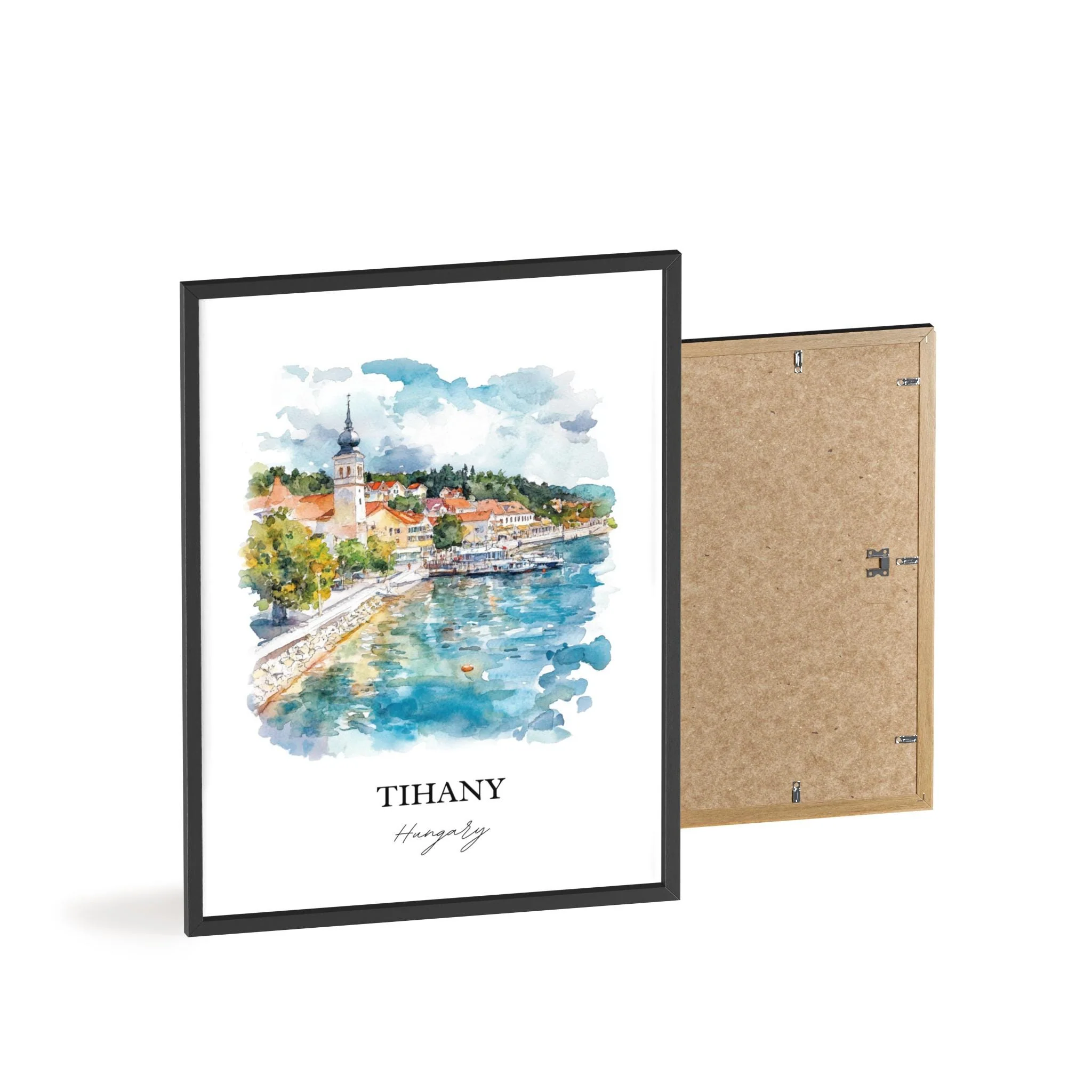 Tihany, Hungary – Watercolor Art Print - Image 8