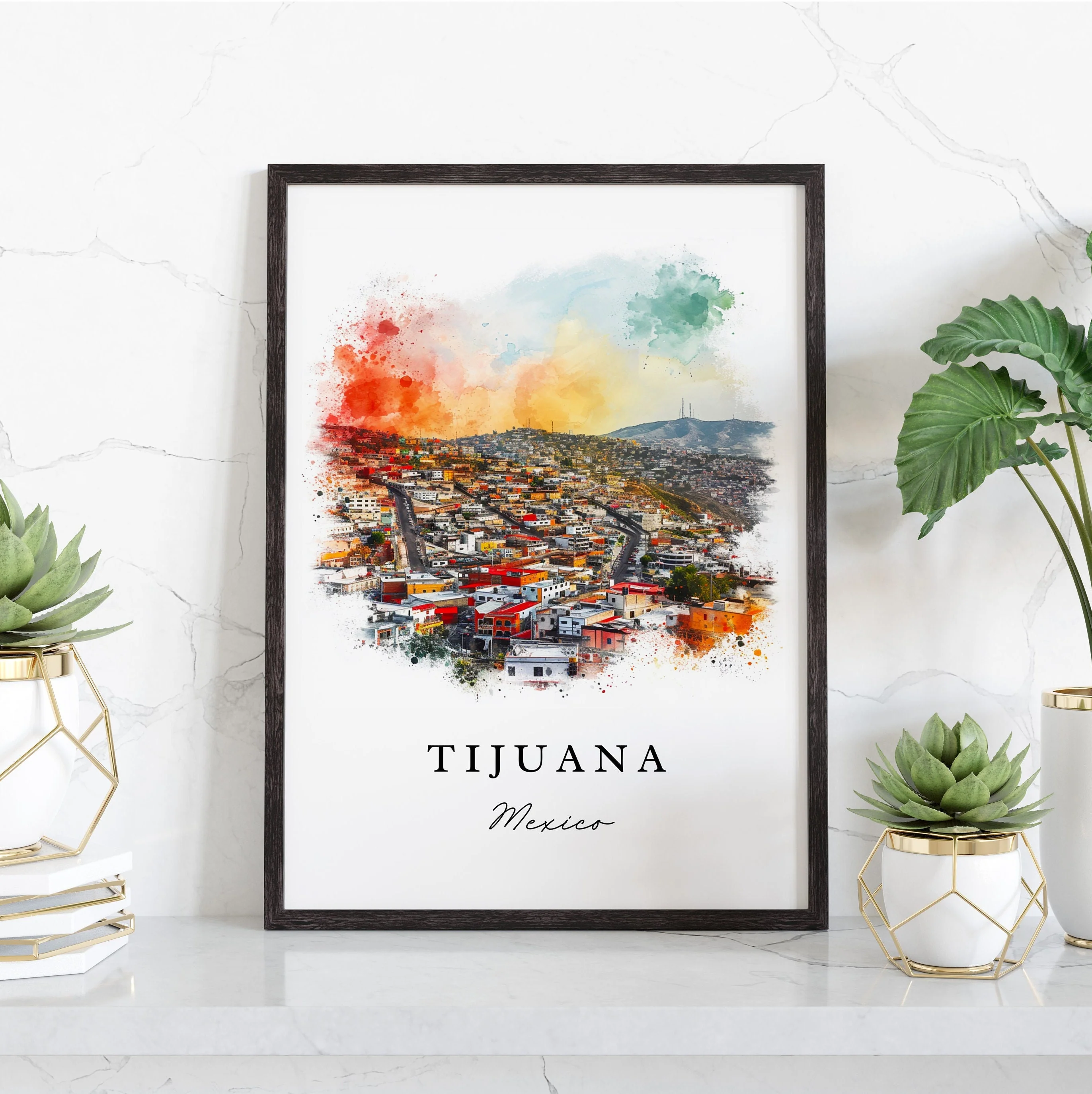 Tijuana, Mexico – Watercolor Art Print - Image 5