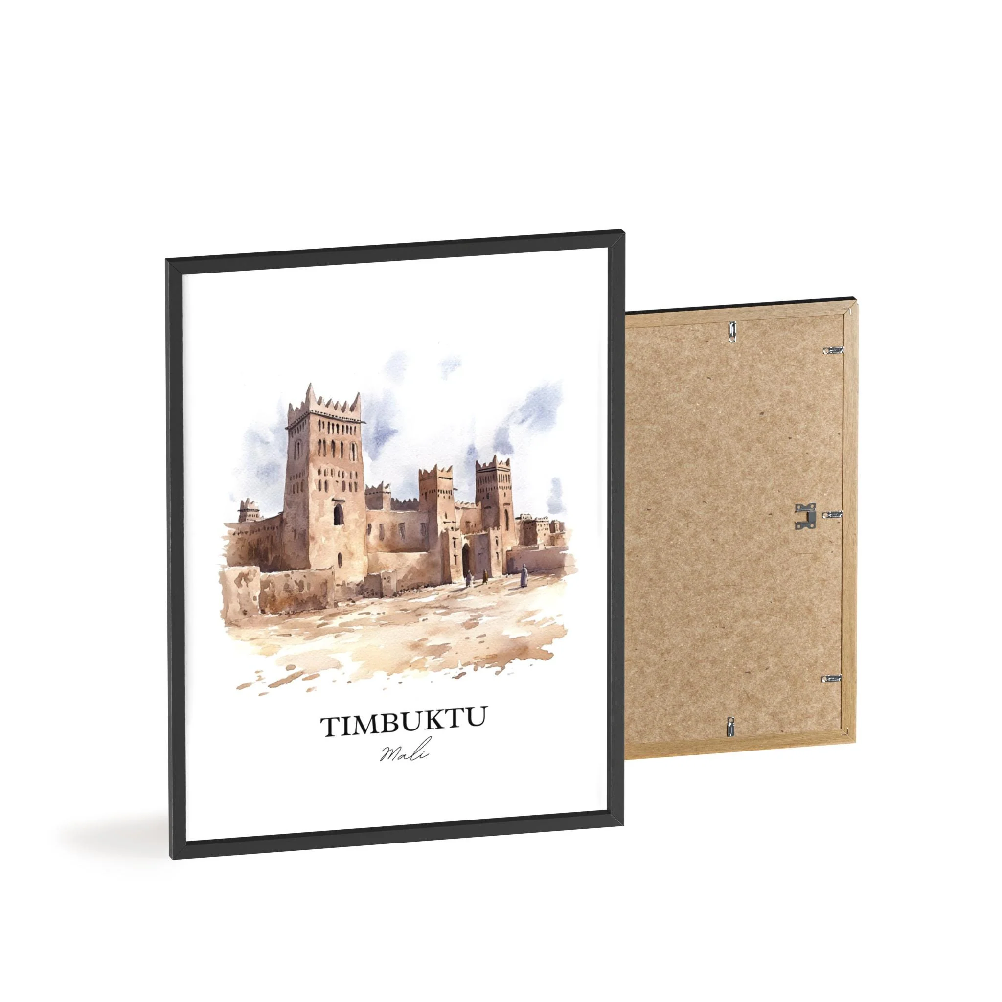 Timbuktu, Mali – Watercolor Art Print - Image 8