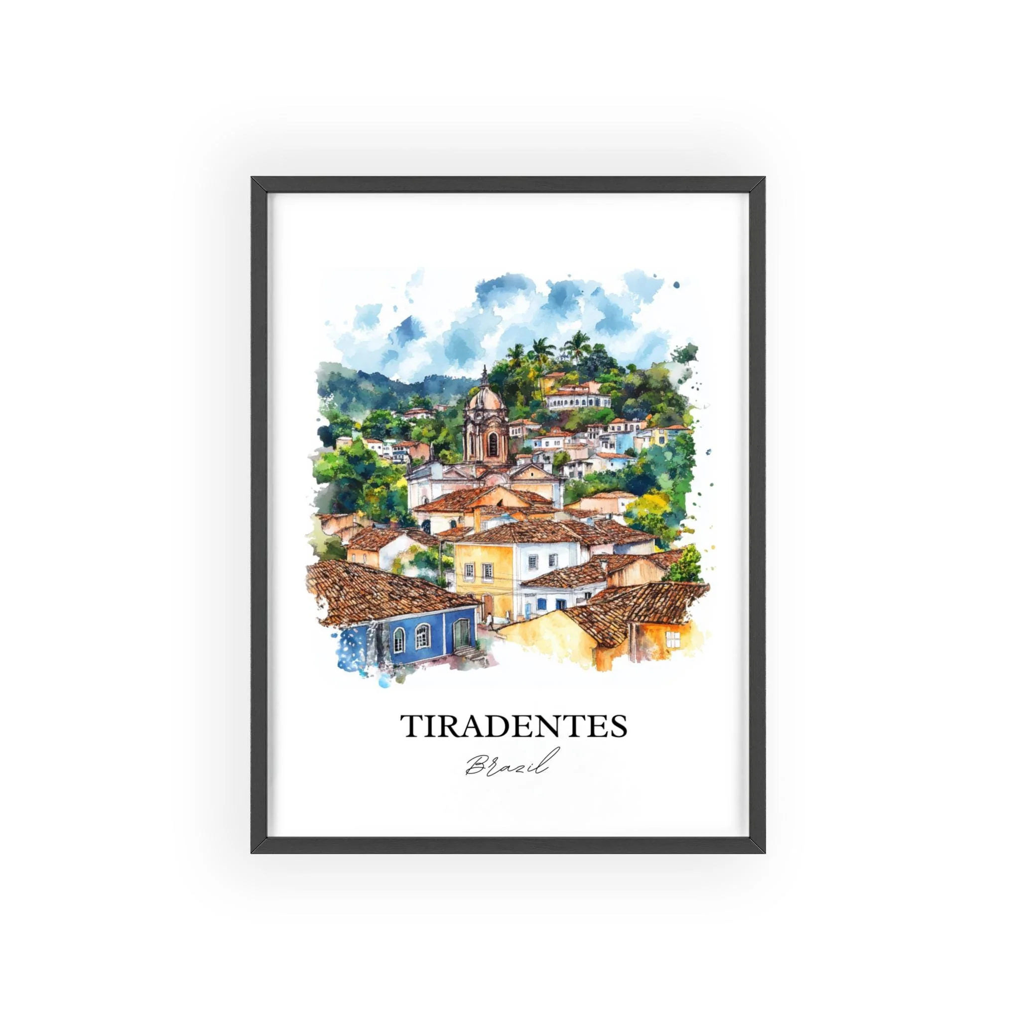 Tiradentes, Brazil – Watercolor Art Print - Image 7