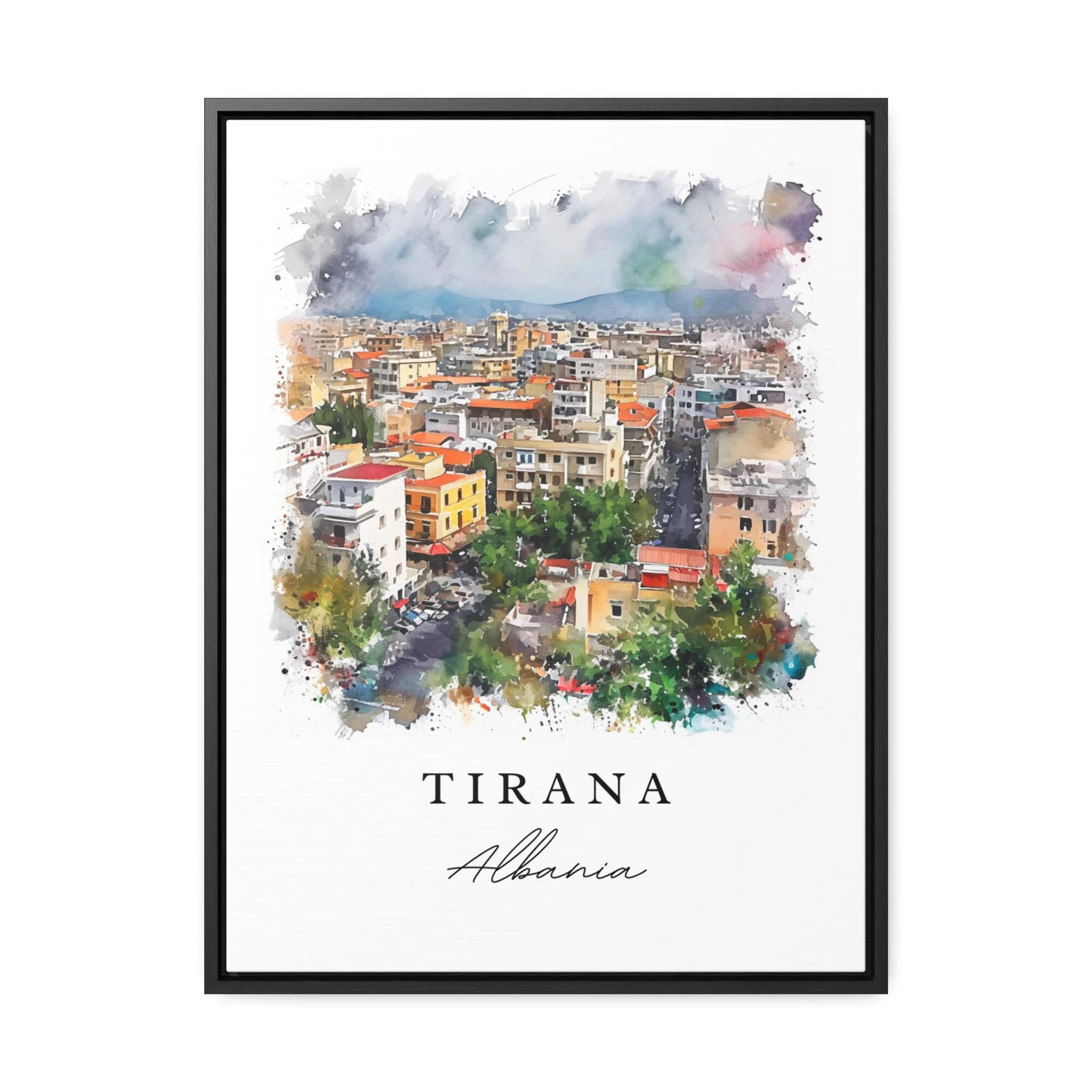 Tirana, Albania – Watercolor Art Print - Image 6