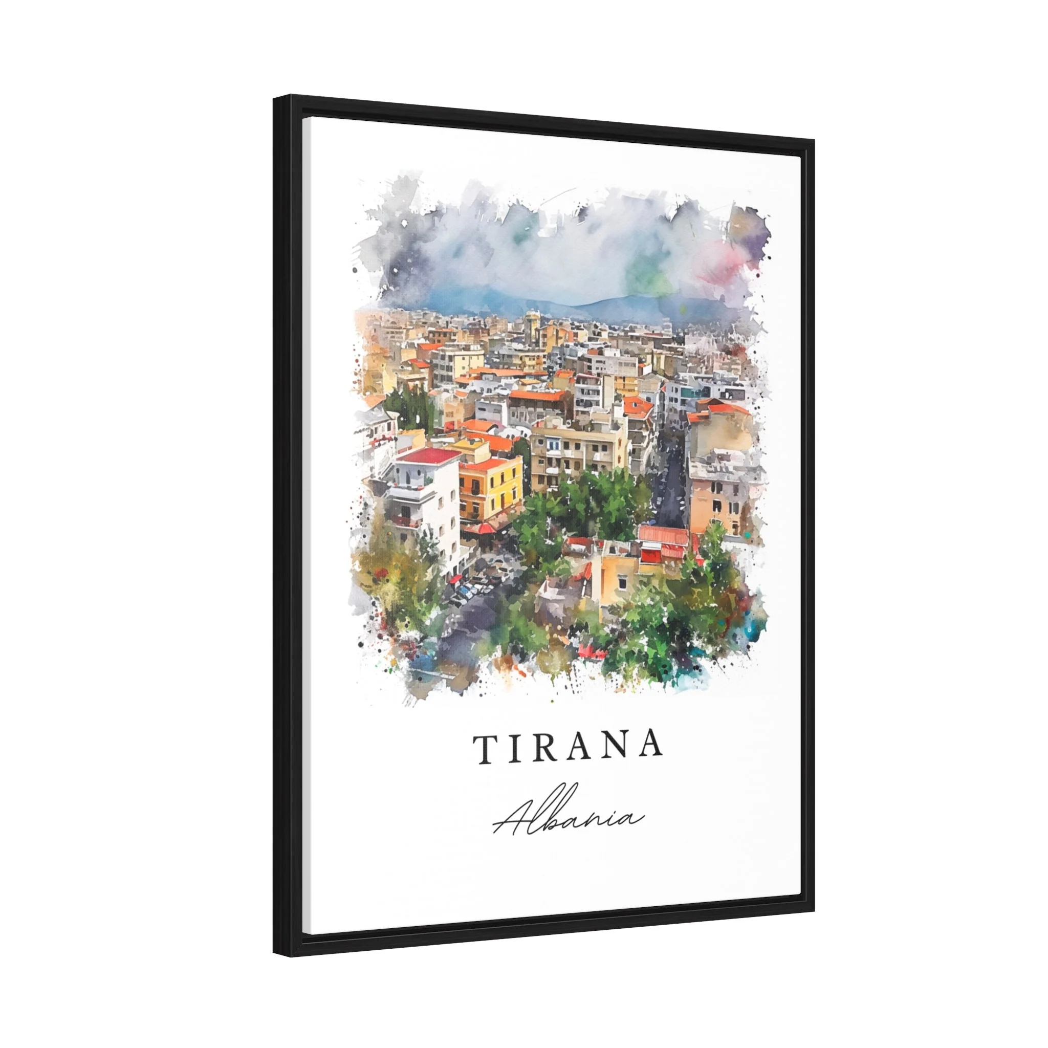 Tirana, Albania – Watercolor Art Print - Image 7