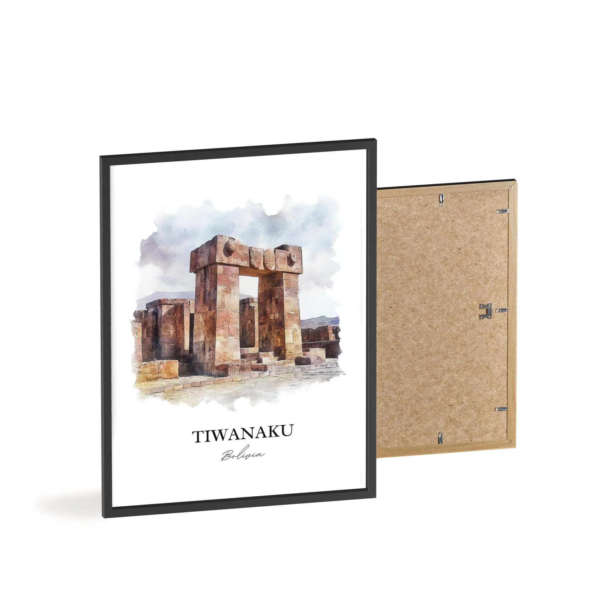 Tiwanaku, Bolivia – Watercolor Art Print - Image 8
