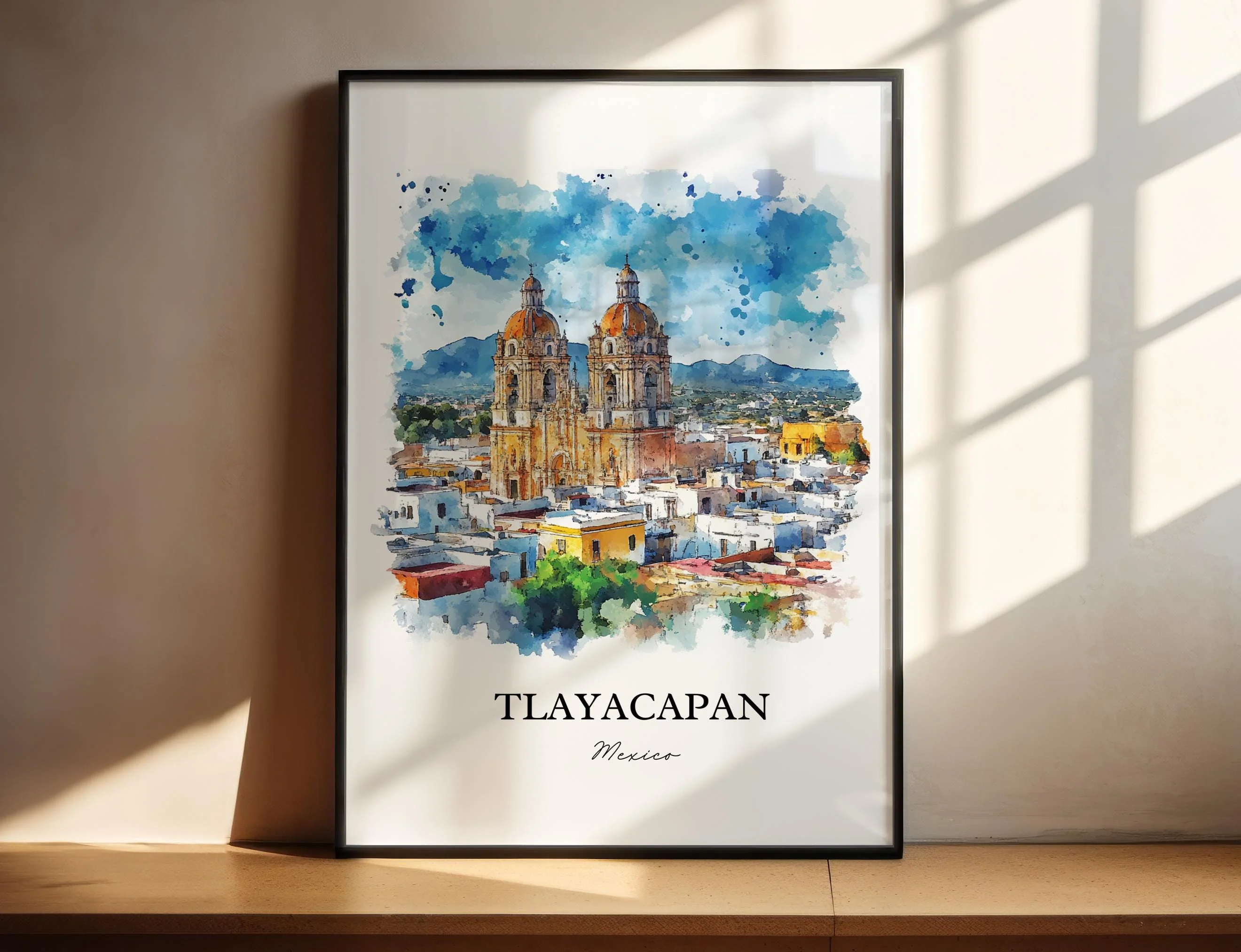 Tlayacapan, Mexico – Watercolor Art Print