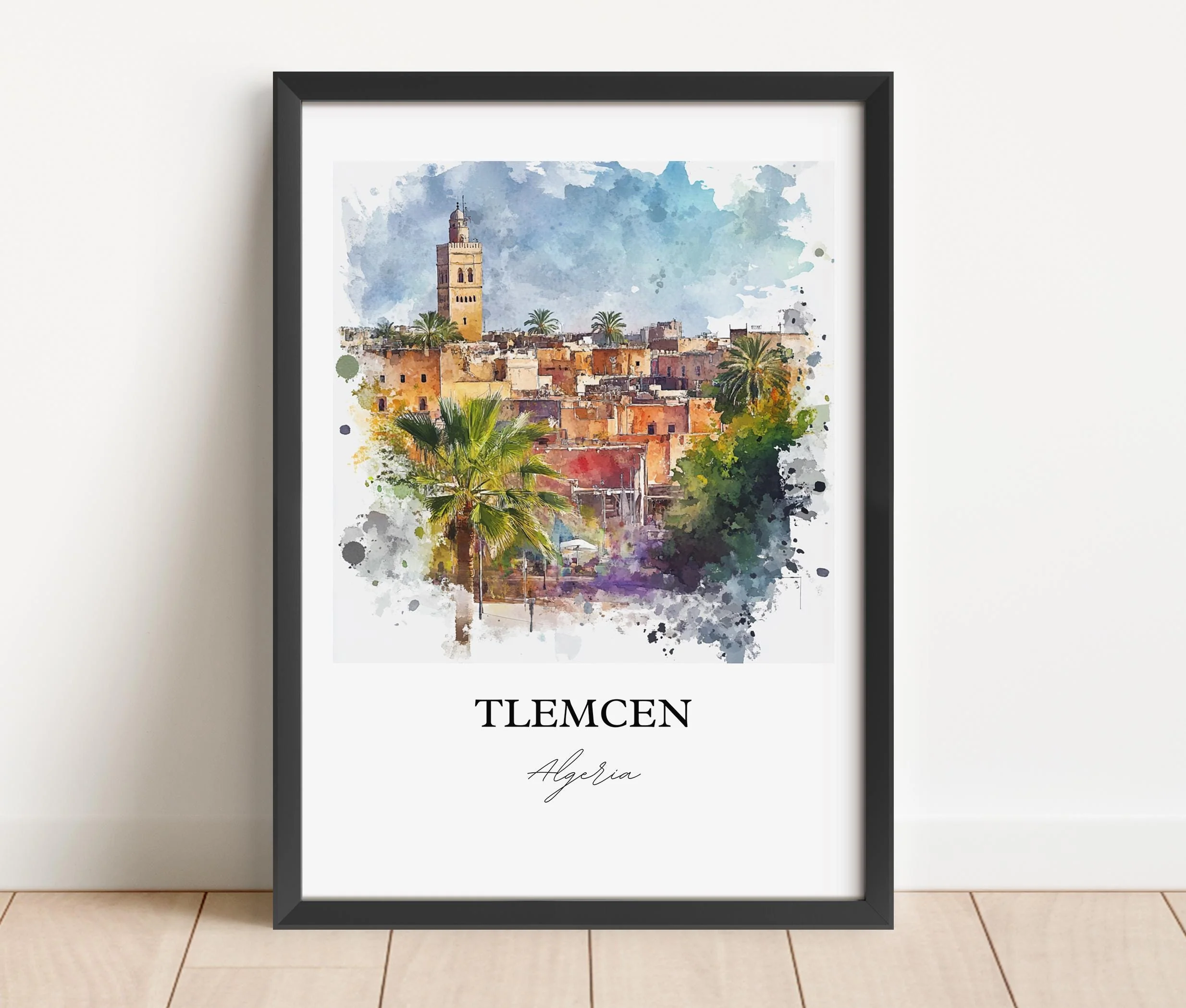 Tlemcen, Algeria – Watercolor Art Print - Image 3
