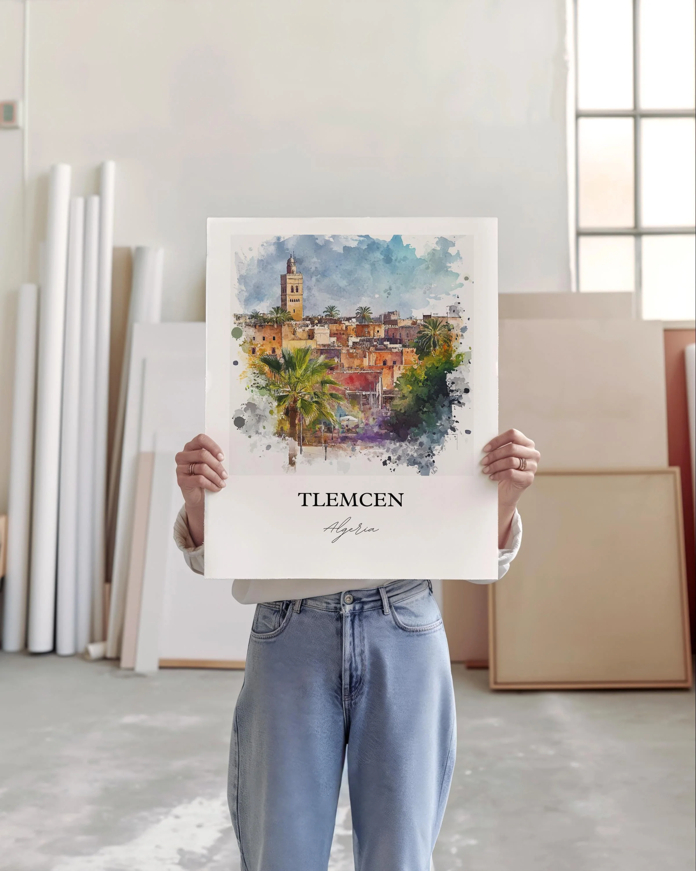 Tlemcen, Algeria – Watercolor Art Print - Image 5