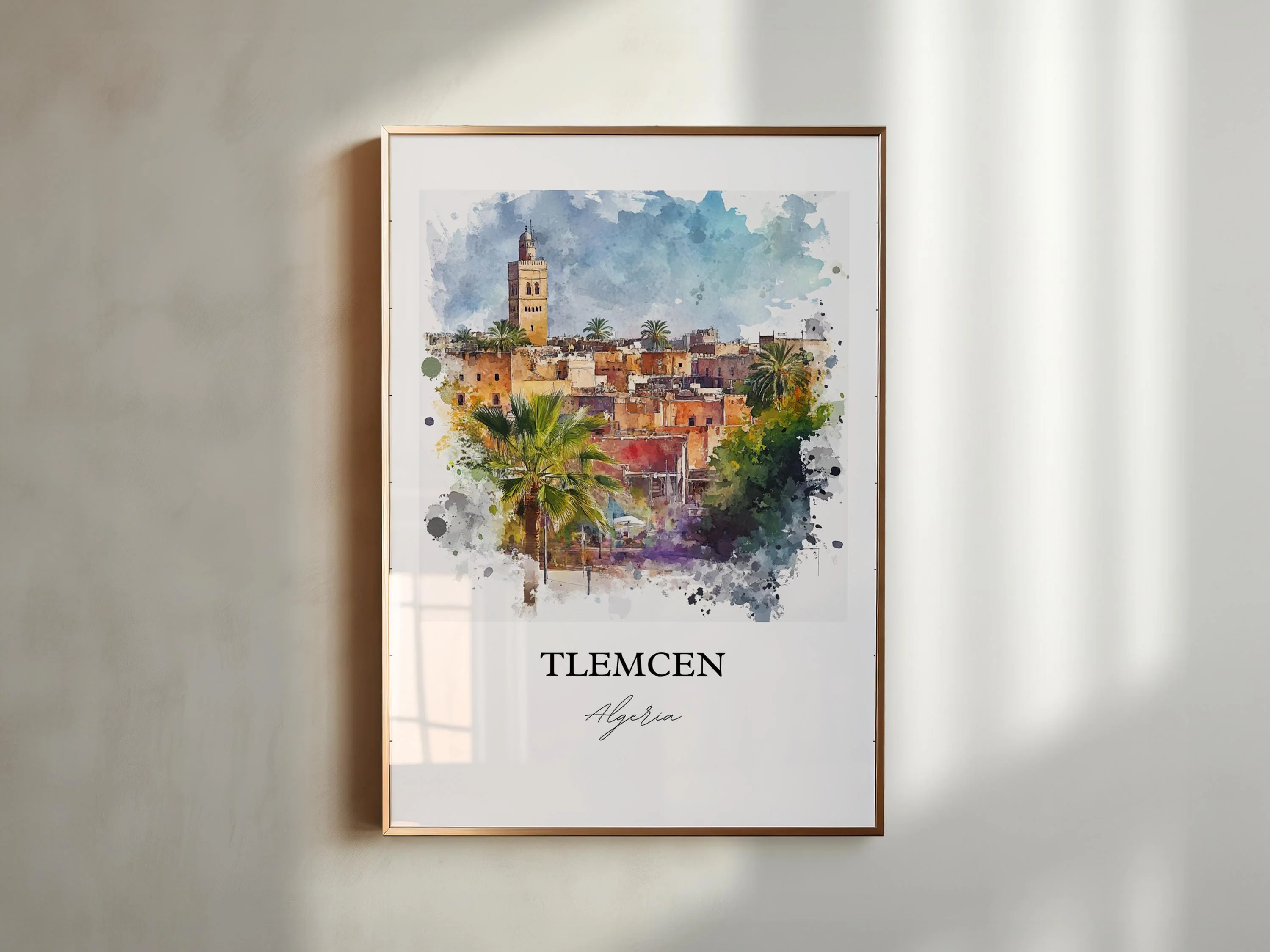 Tlemcen, Algeria – Watercolor Art Print - Image 6