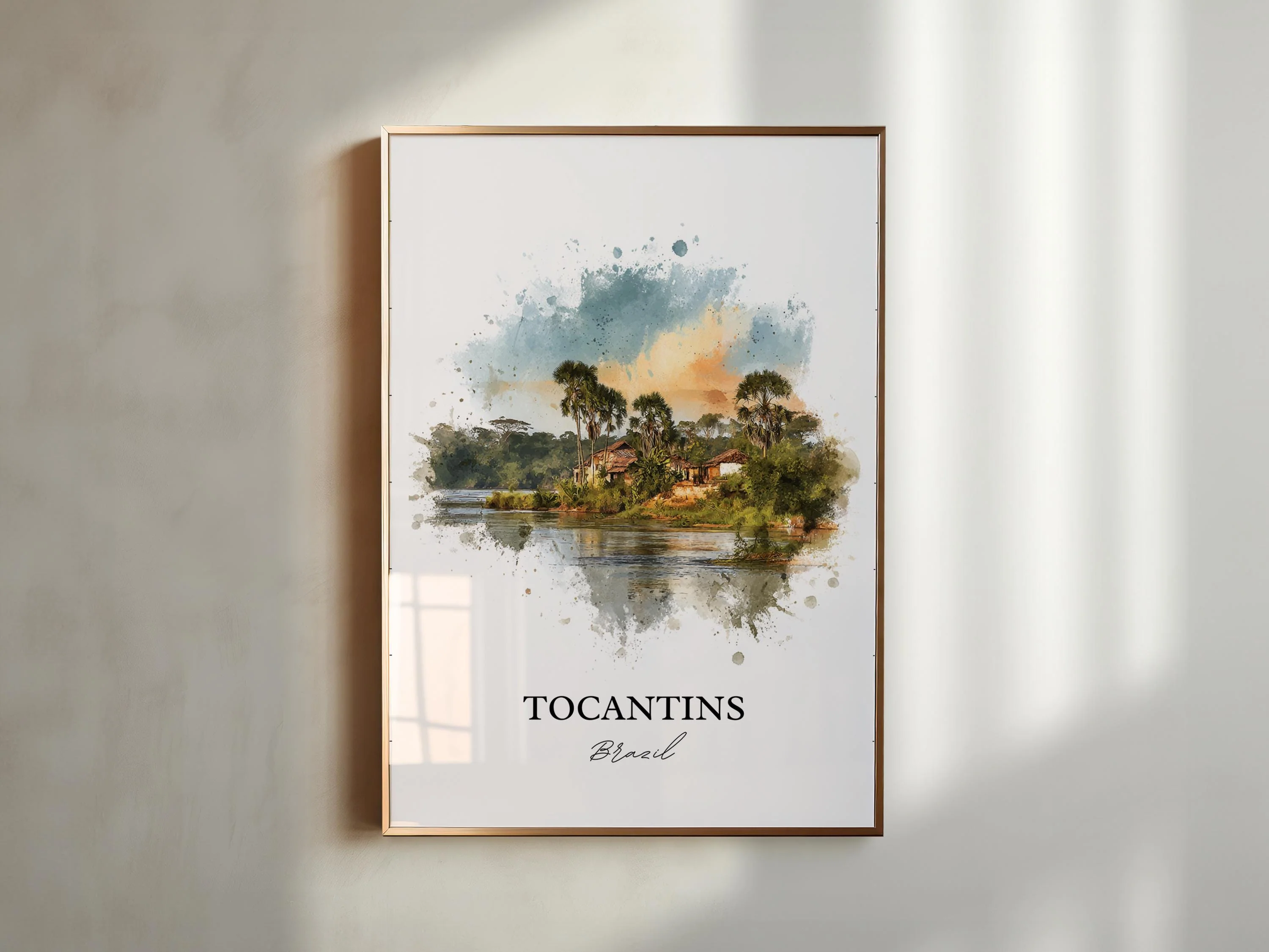 Tocantins, Brazil – Watercolor Art Print - Image 5