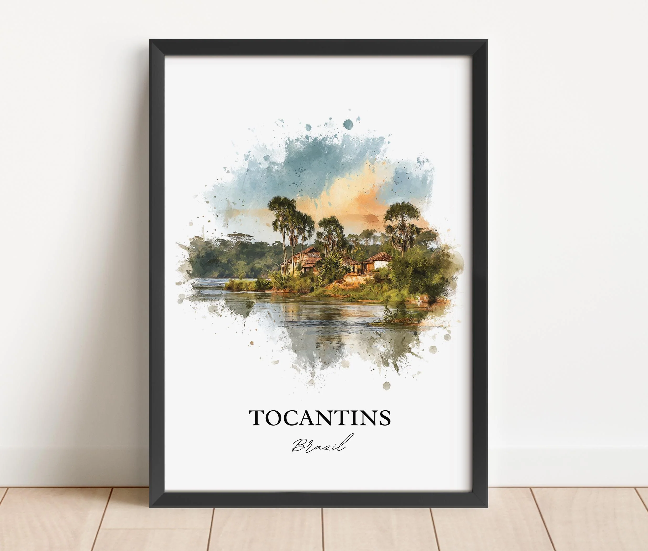 Tocantins, Brazil – Watercolor Art Print - Image 6