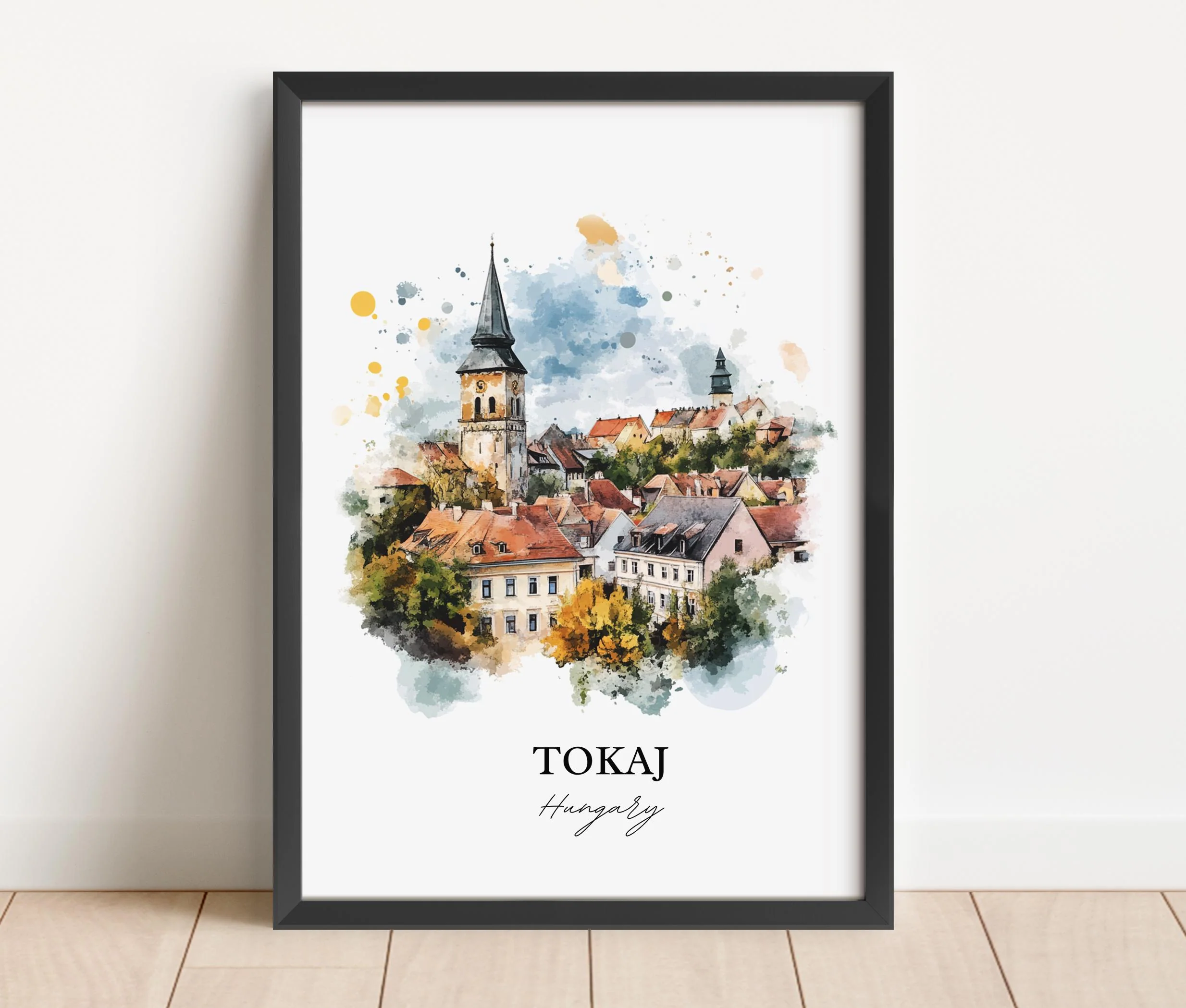 Tokaj, Hungary – Watercolor Art Print - Image 5