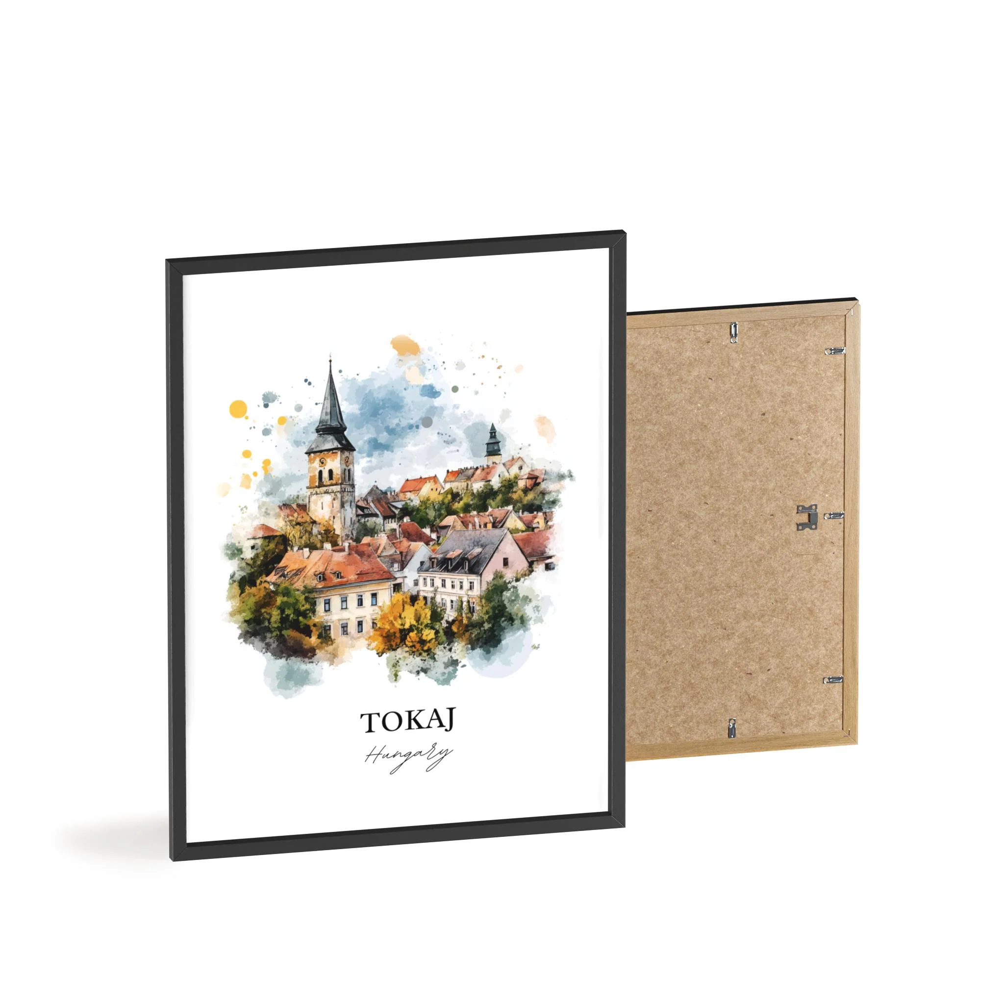 Tokaj, Hungary – Watercolor Art Print - Image 8