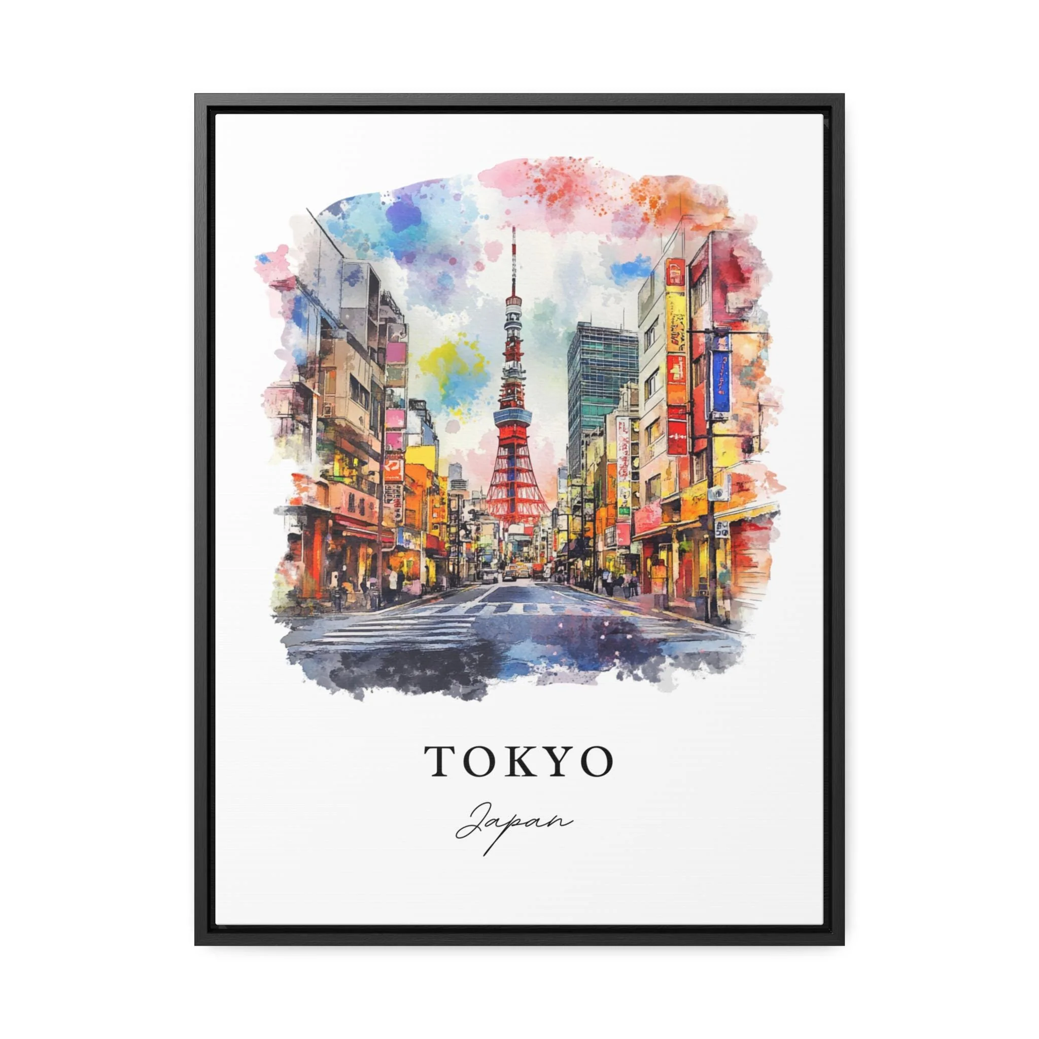 Tokyo, Japan – Watercolor Art Print - Image 5