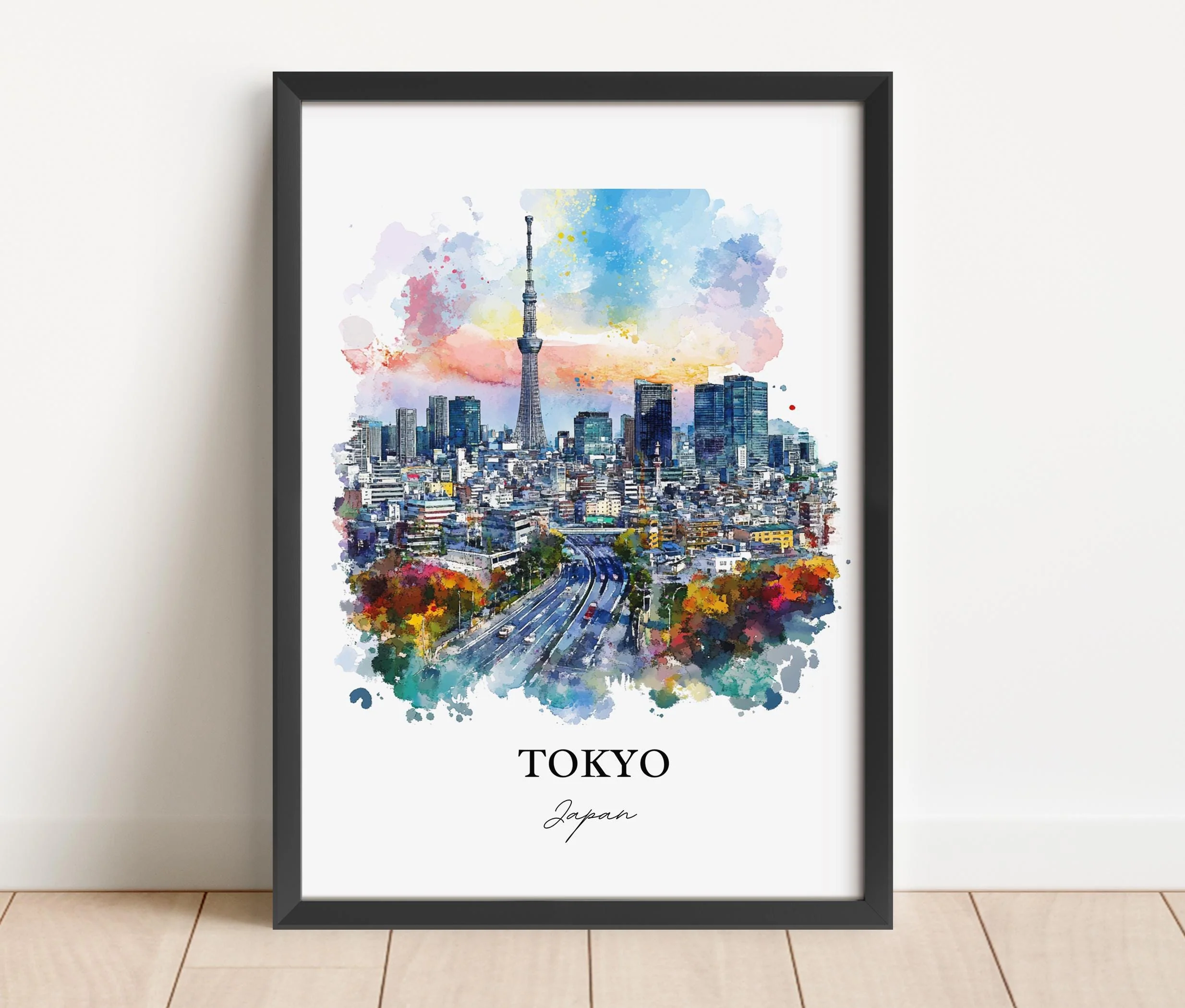 Tokyo, Japan – Watercolor Art Print - Image 5