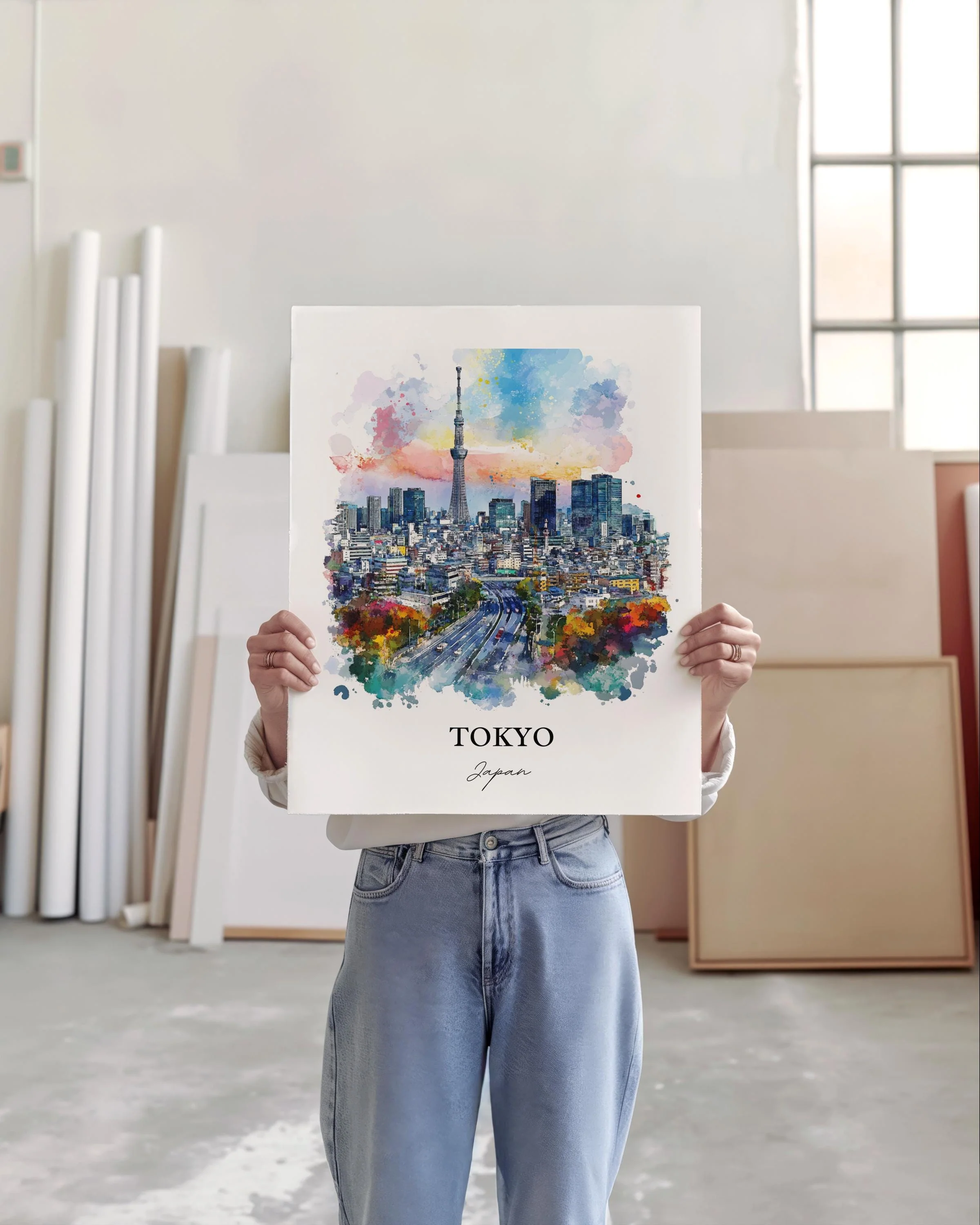Tokyo, Japan – Watercolor Art Print - Image 6