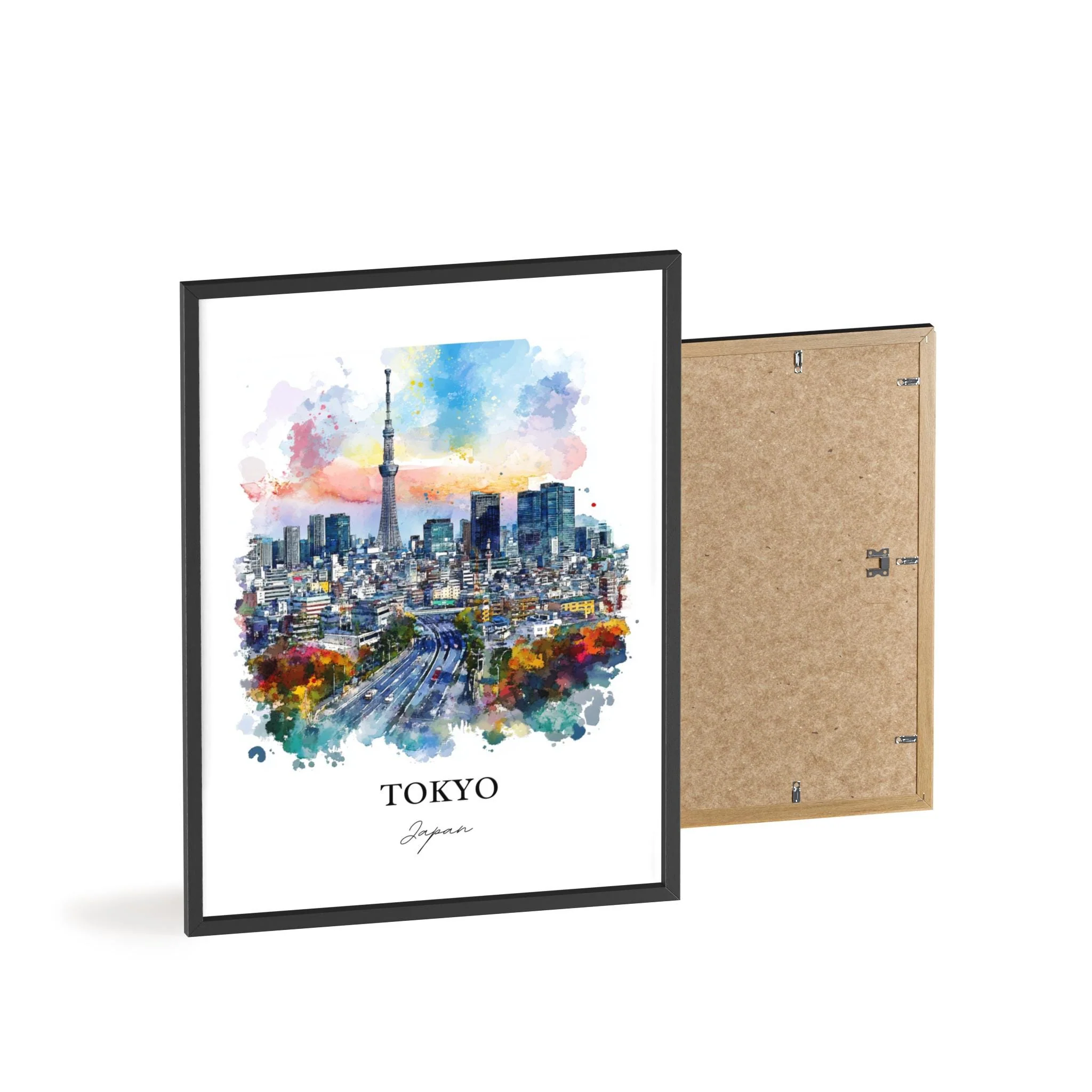 Tokyo, Japan – Watercolor Art Print - Image 8