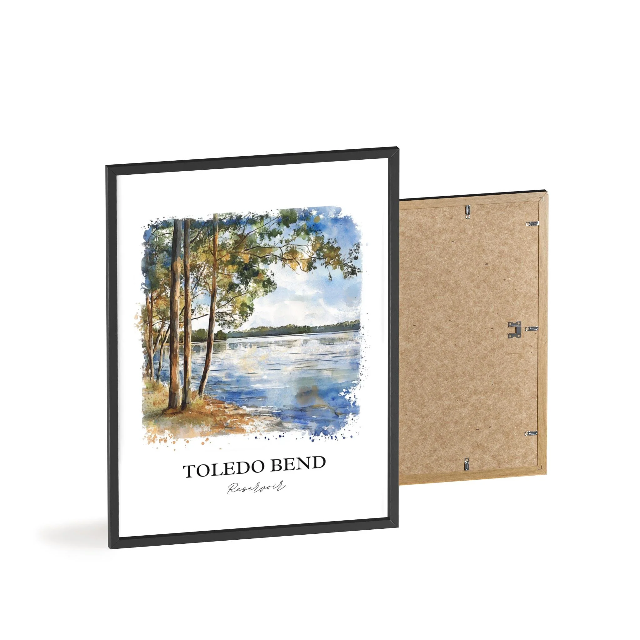Toledo Bend Reservoir, USA – Watercolor Art Print - Image 8