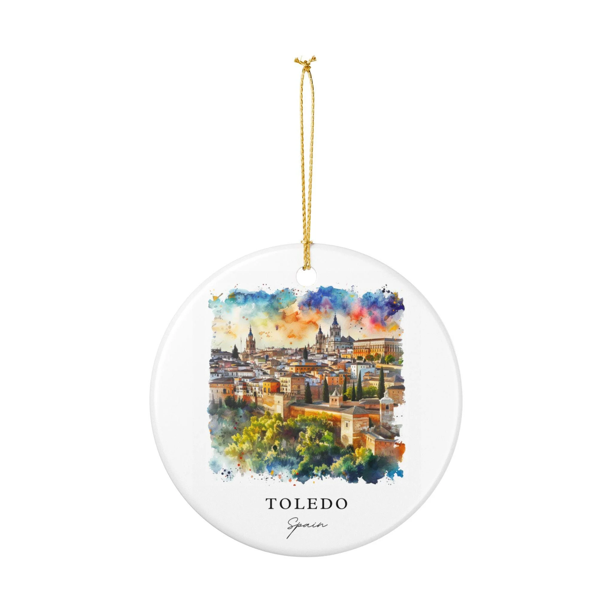 Toledo Spain Ornament: Unique Toledo Spain Souvenir, Spain Xmas Decor, and Authentic Toledo Spain Gift - Image 2