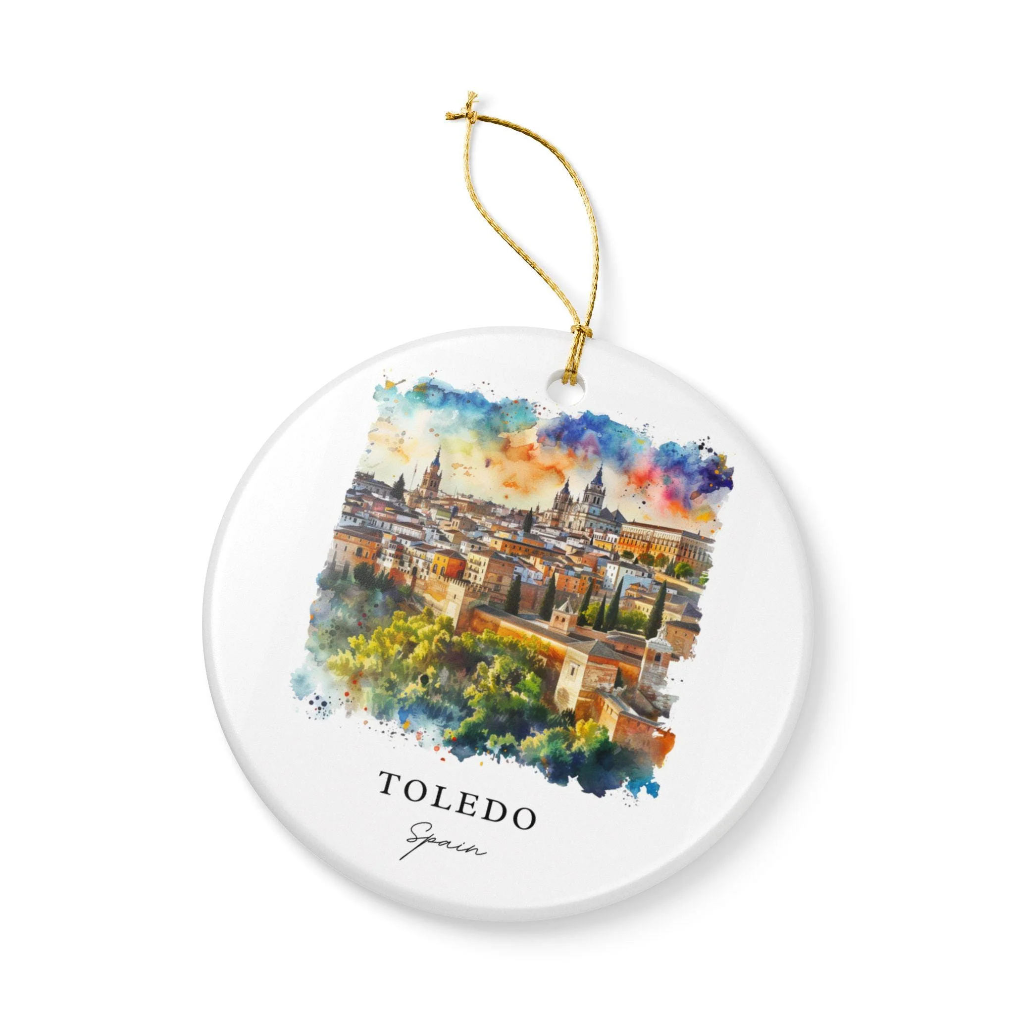 Toledo Spain Ornament: Unique Toledo Spain Souvenir, Spain Xmas Decor, and Authentic Toledo Spain Gift - Image 3