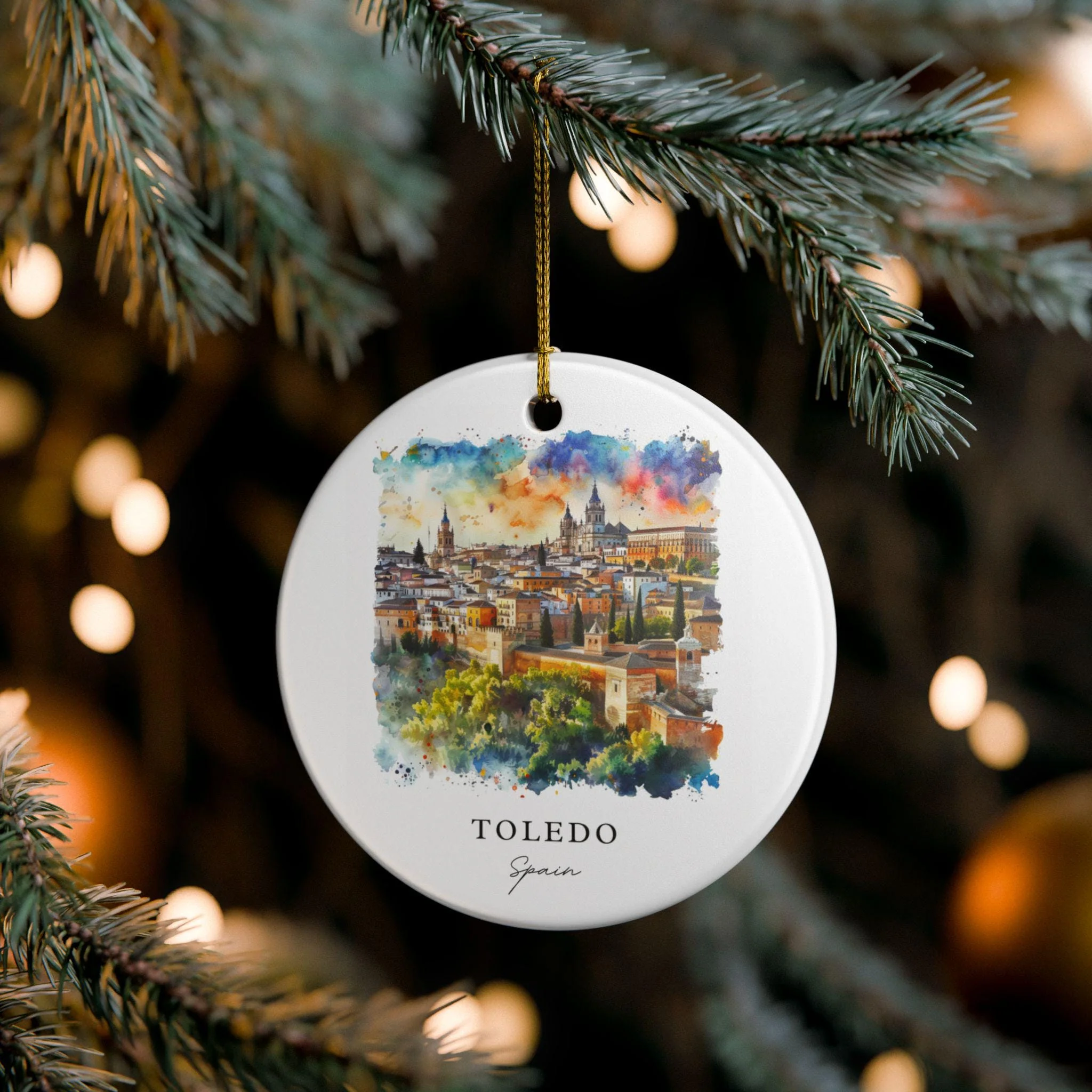 Toledo Spain Ornament: Unique Toledo Spain Souvenir, Spain Xmas Decor, and Authentic Toledo Spain Gift - Image 4