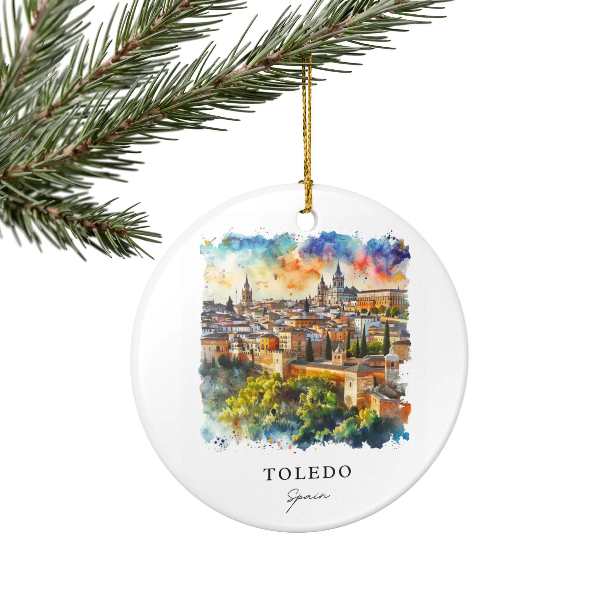 Toledo Spain Ornament: Unique Toledo Spain Souvenir, Spain Xmas Decor, and Authentic Toledo Spain Gift - Image 5