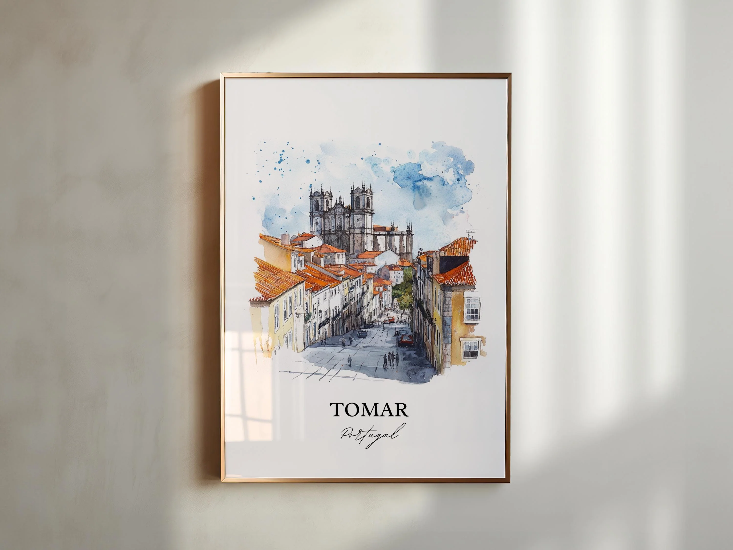Tomar, Portugal – Watercolor Art Print - Image 4
