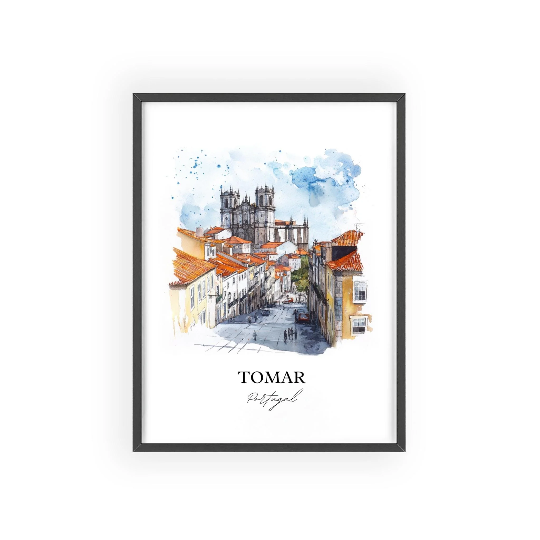 Tomar, Portugal – Watercolor Art Print - Image 7