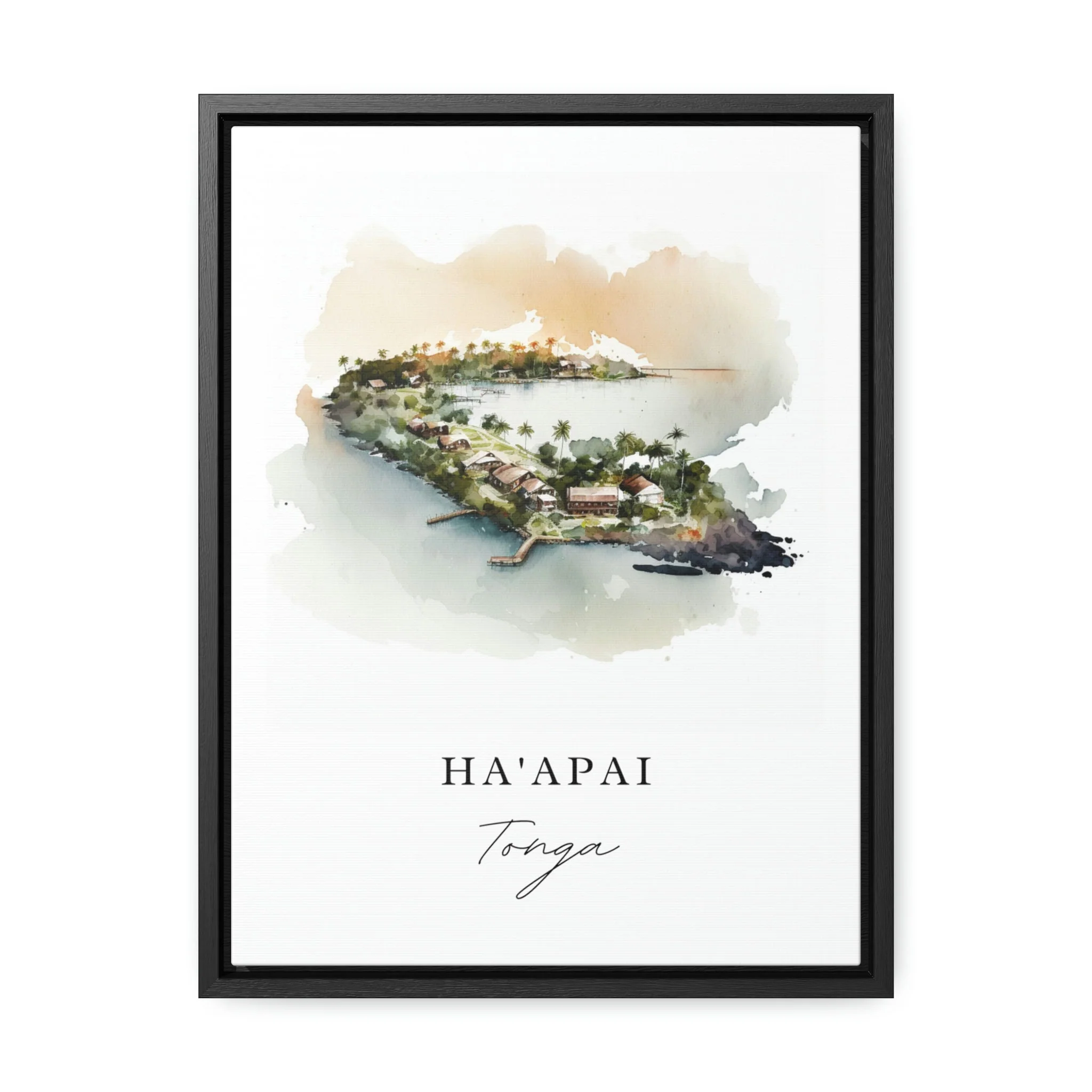 Ha'apai, Tonga – Watercolor Art Print - Image 7