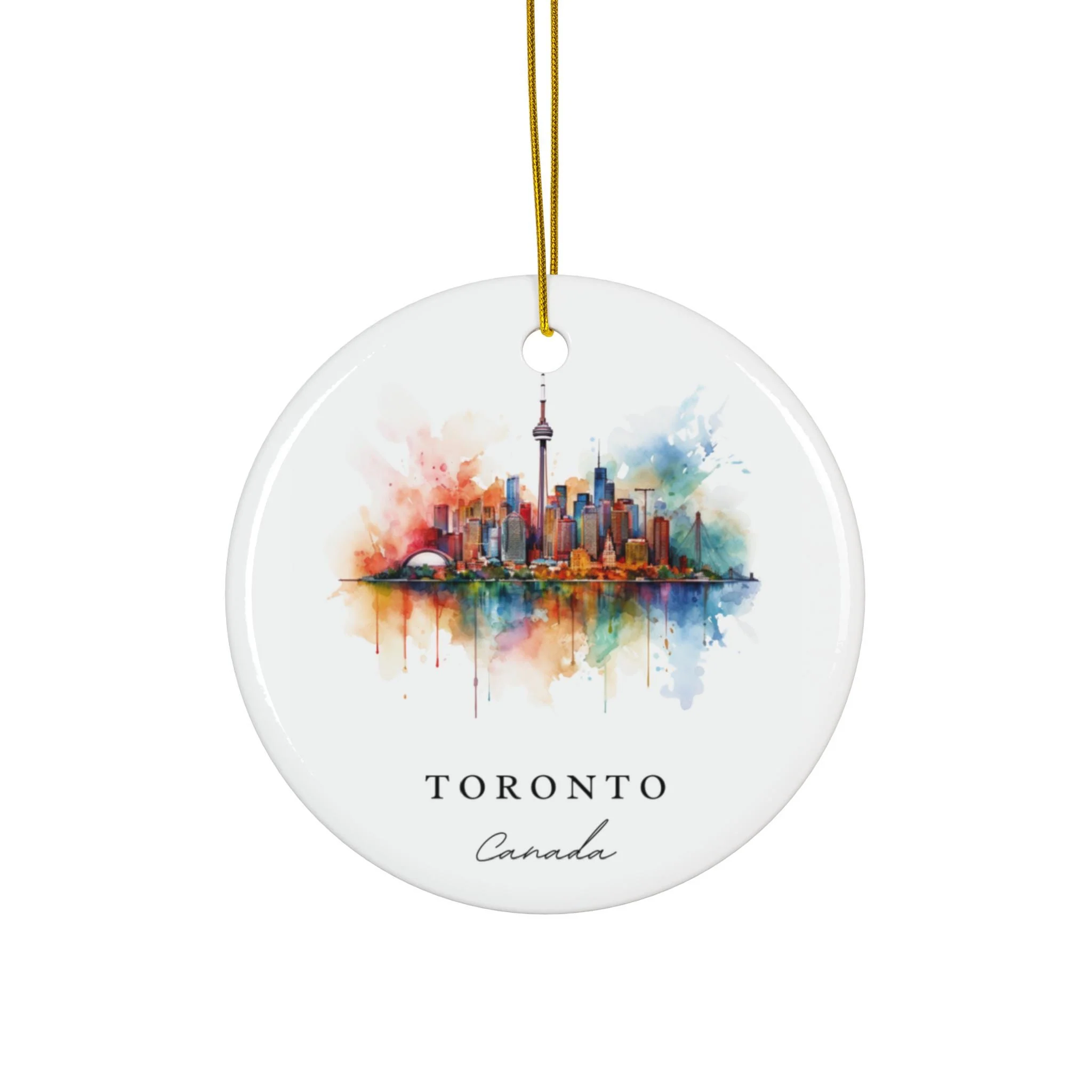 Toronto Canada Ornament: Unique Toronto Souvenir, Toronto Xmas Decor, and Authentic Toronto Canada Christmas Gift