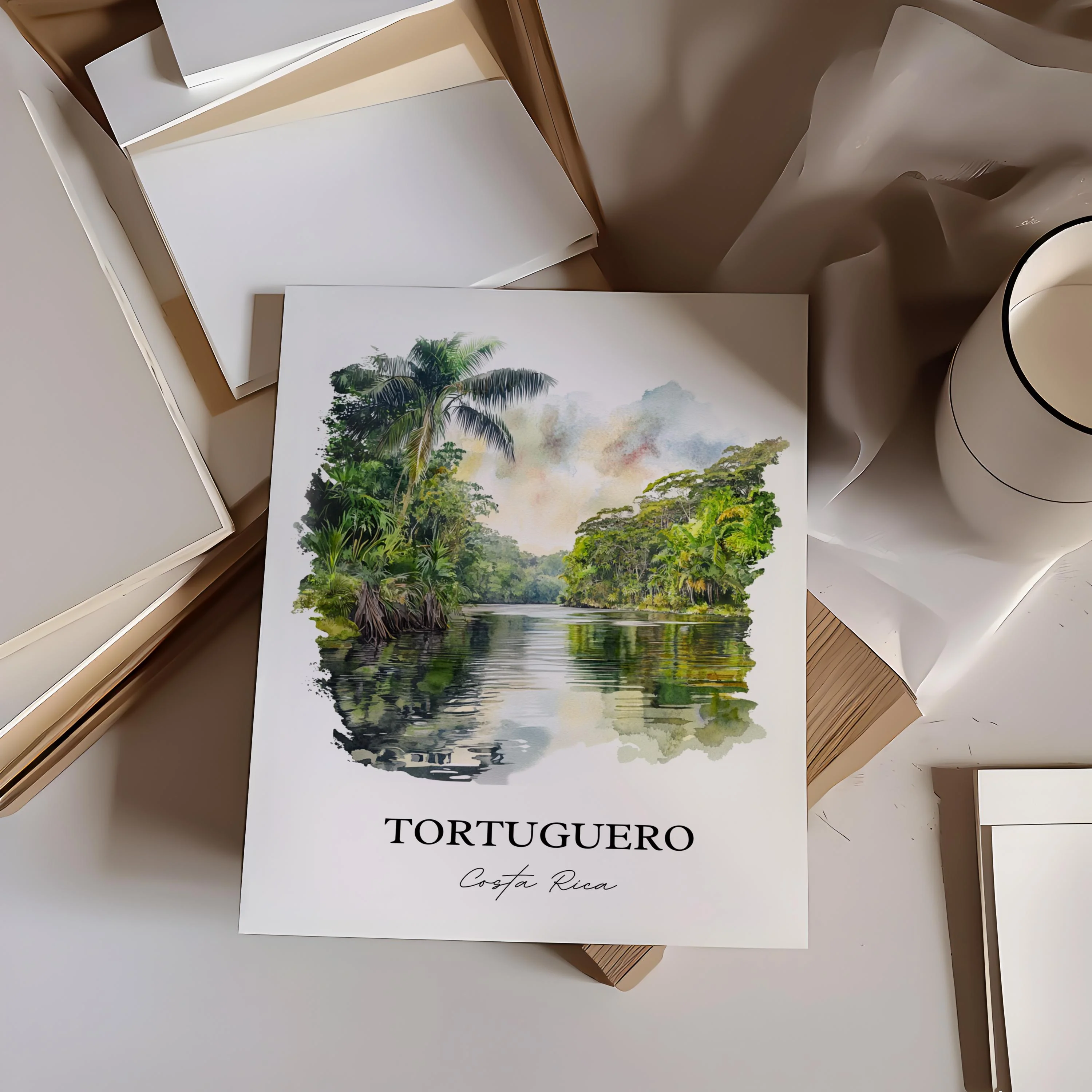 Tortuguero, Costa Rica – Watercolor Art Print - Image 6