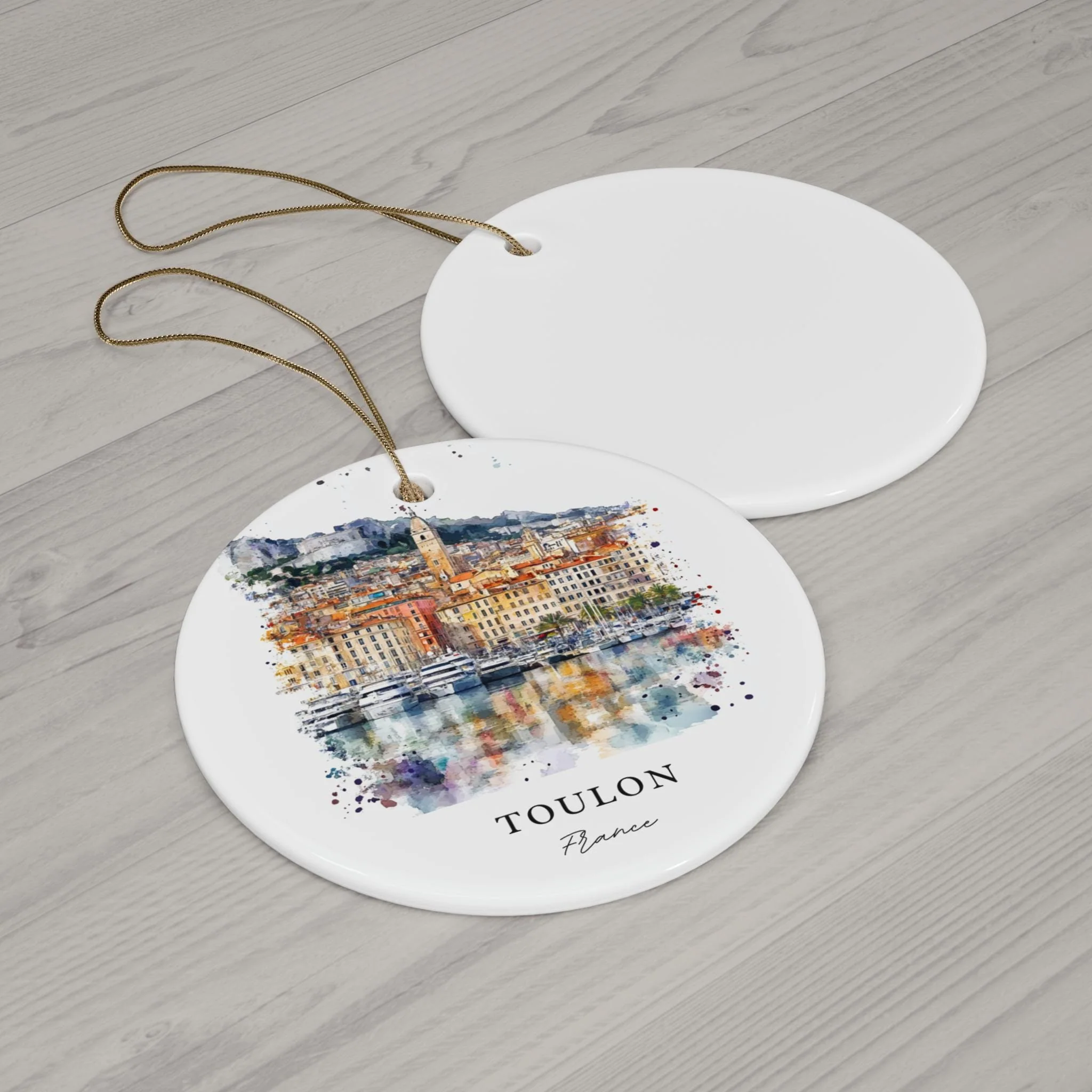 Toulon France Ornament: Unique Toulon Souvenir, Toulon France Xmas Decor, and Authentic Toulon France Christmas Gift - Image 2