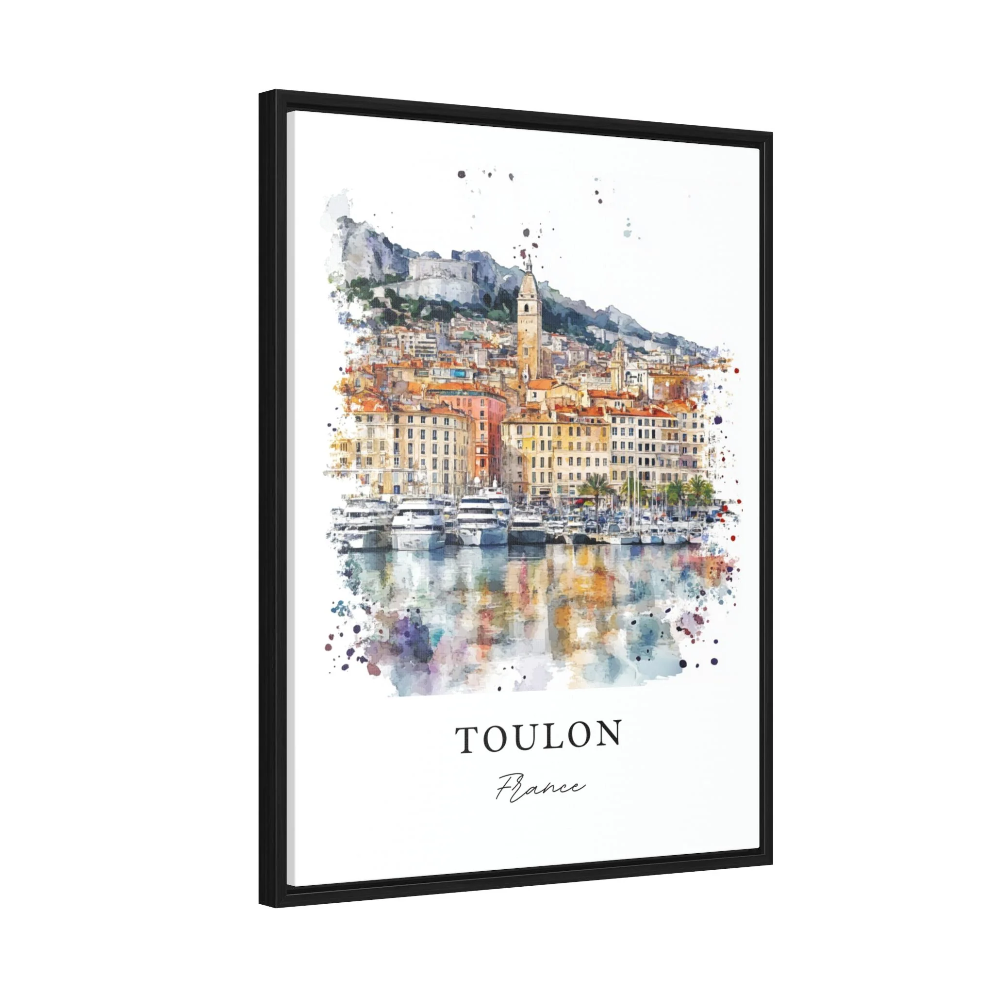 Toulon, France – Watercolor Art Print - Image 2